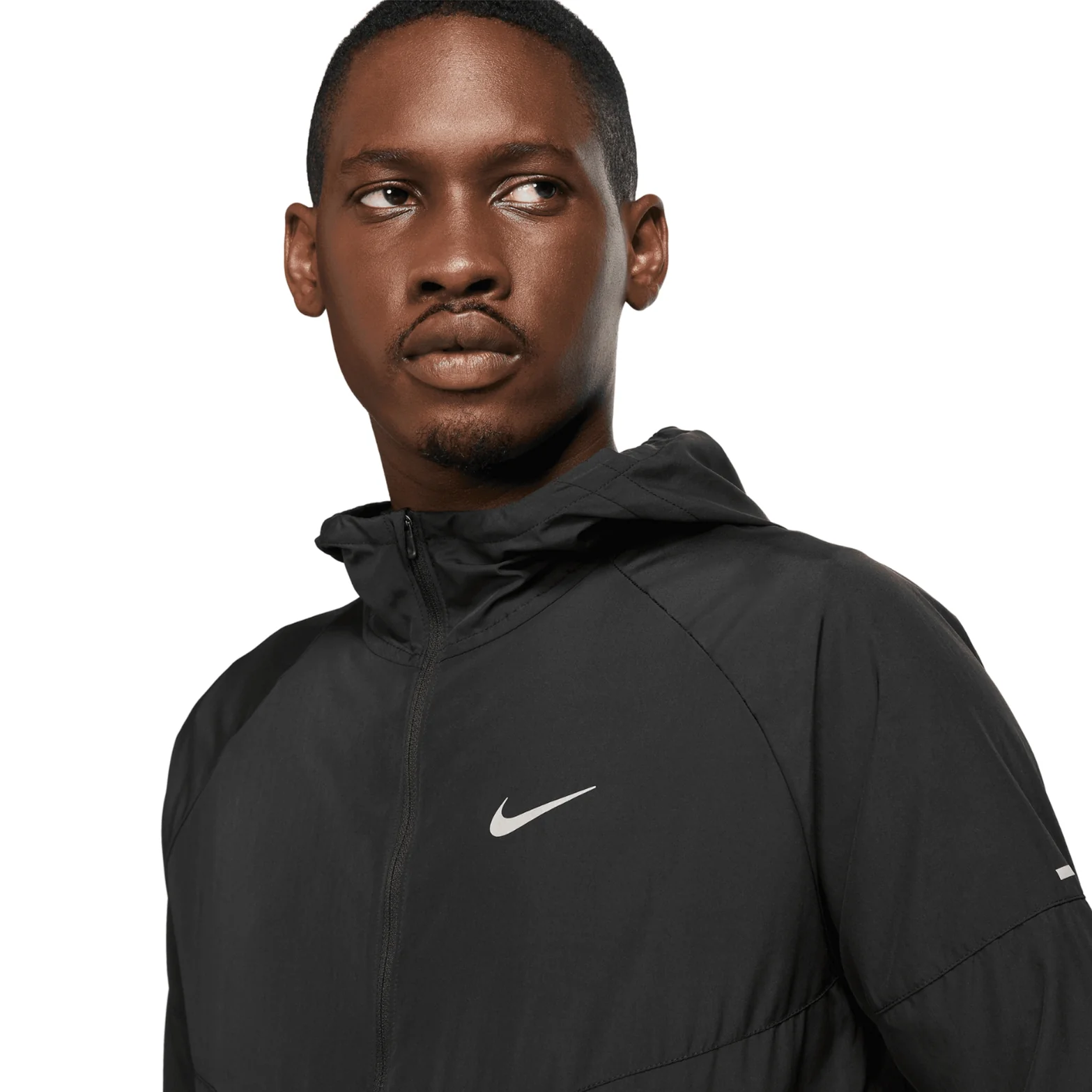Men's Miler Repel Running Jacket Black / Black - Image 4