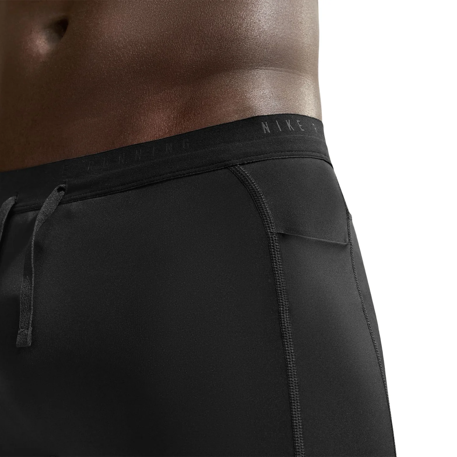 Men's Stride Dri-FIT Half Tights Black - Image 3