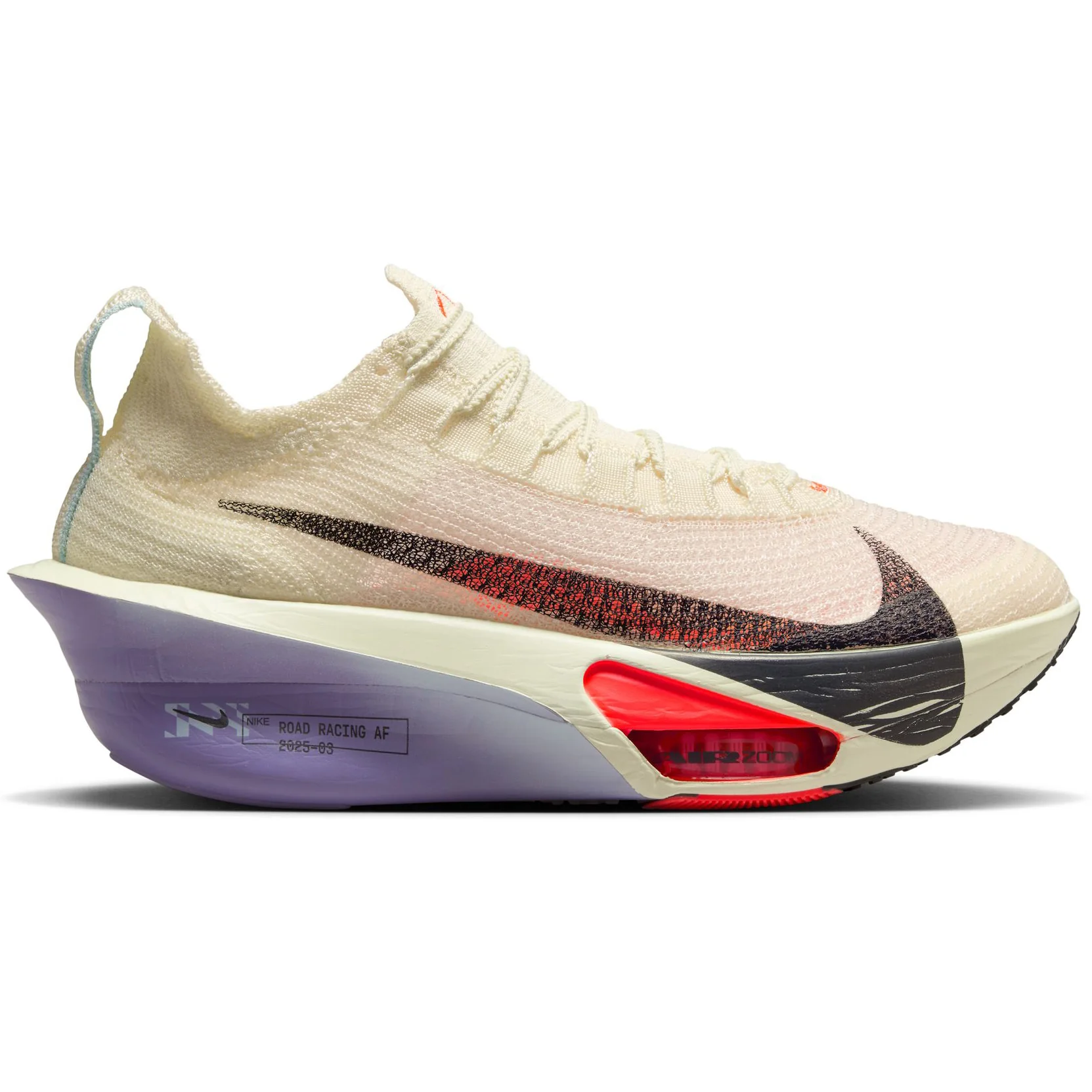 Women's Alphafly 3 Running Shoes Coconut Milk / Off Noir / Dusty Amethyst