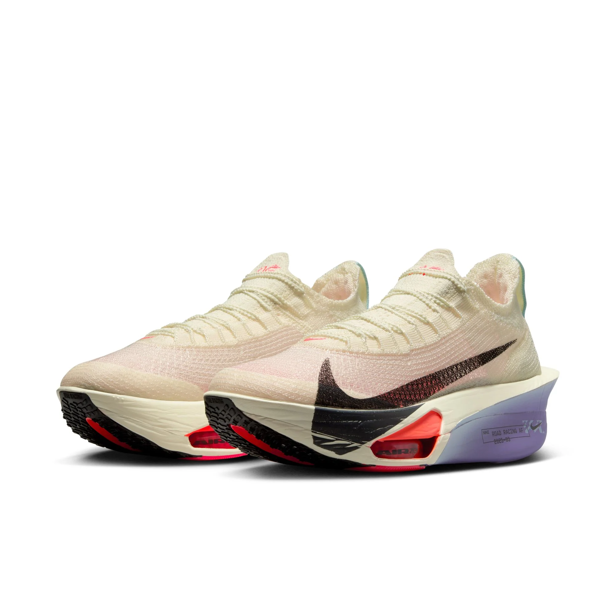 Women's Alphafly 3 Running Shoes Coconut Milk / Off Noir / Dusty Amethyst - Image 2