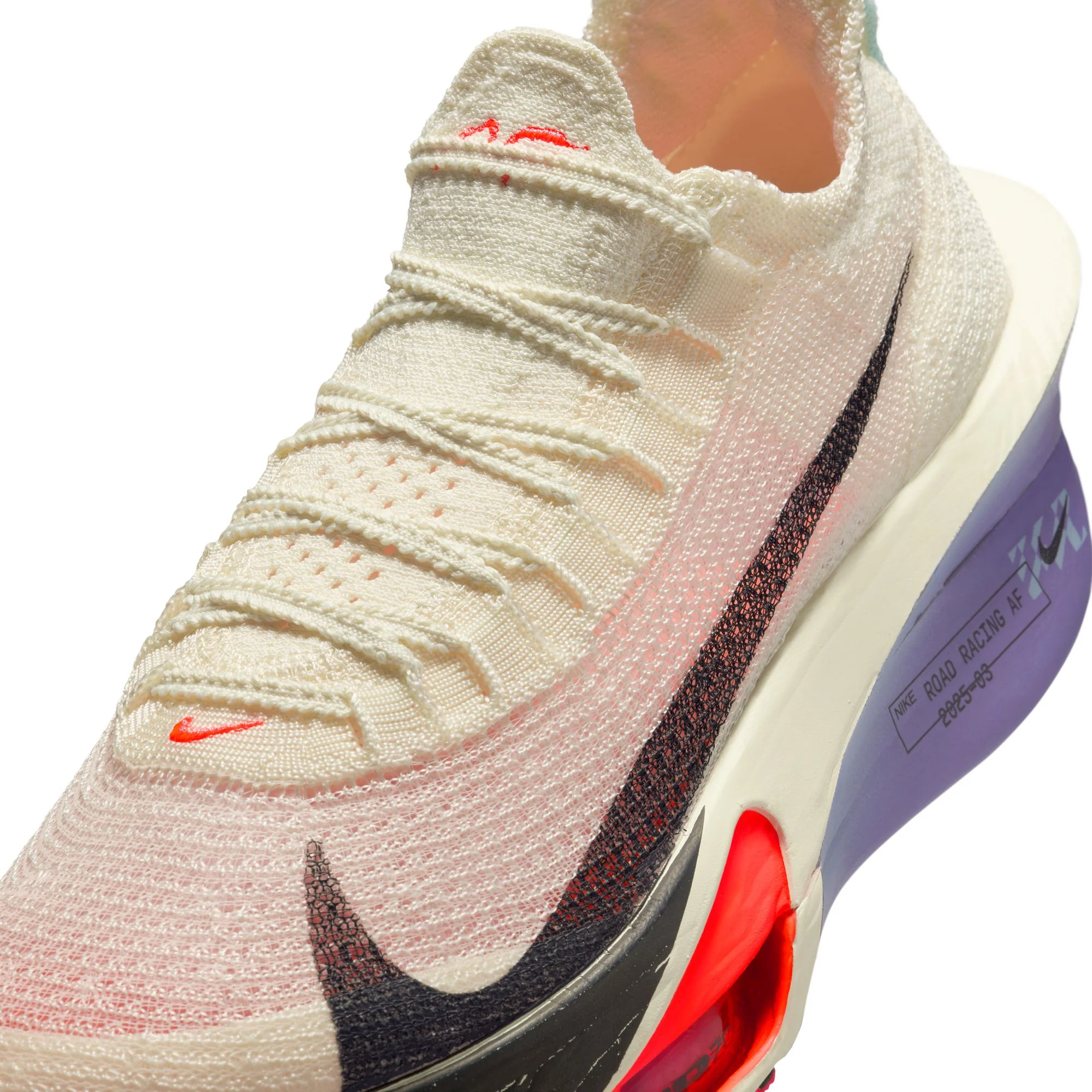 Women's Alphafly 3 Running Shoes Coconut Milk / Off Noir / Dusty Amethyst - Image 7
