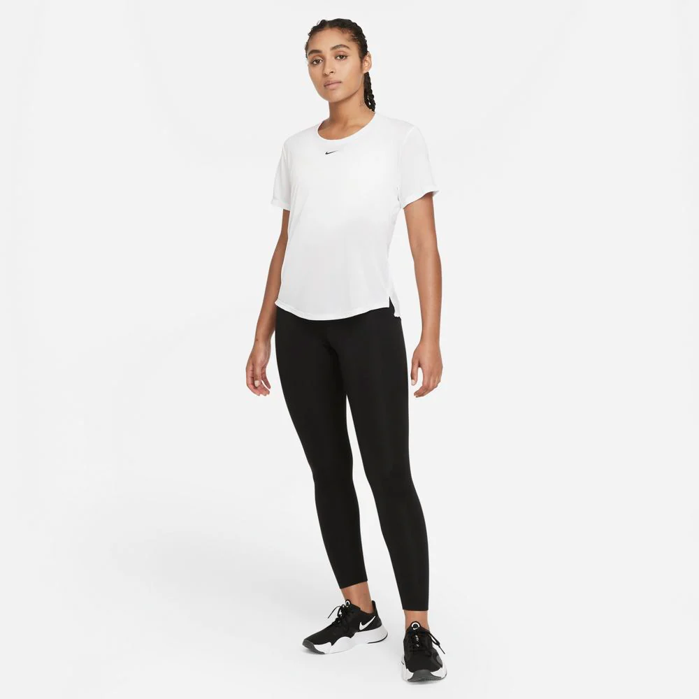 Nike Women's Dri-FIT One Tee White / Black - Image 4