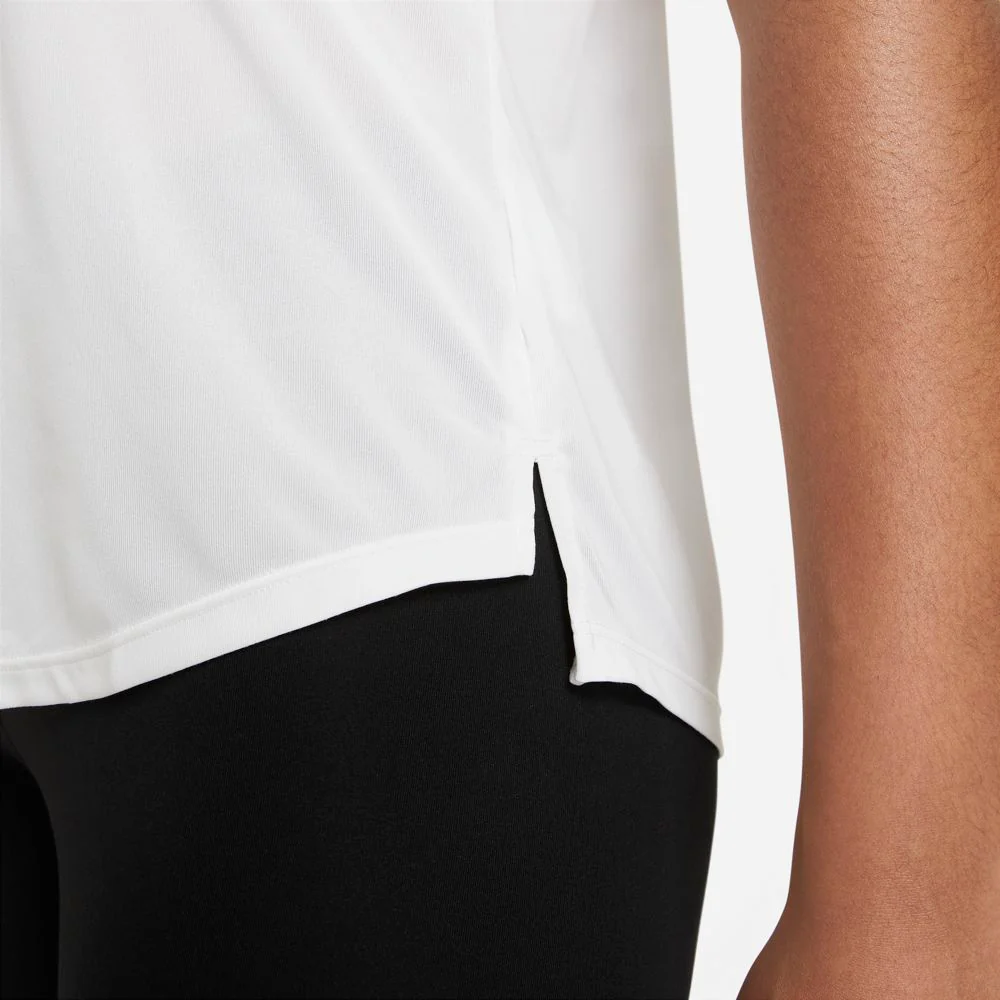 Nike Women's Dri-FIT One Tee White / Black - Image 5