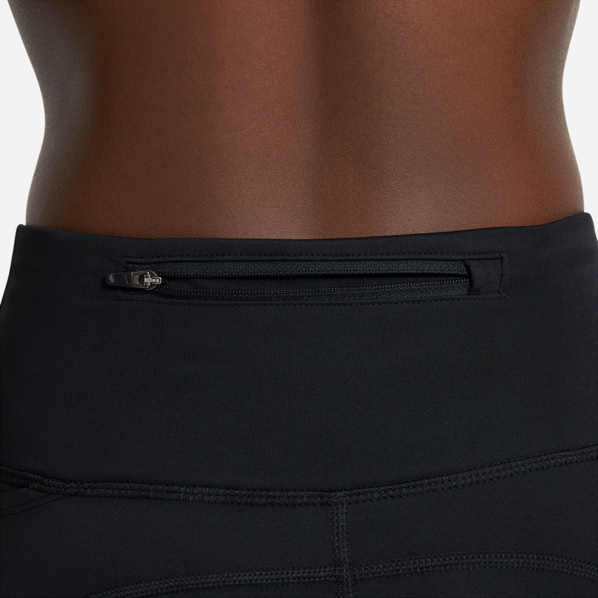 Nike Women's Fast Mid-Rise Crop Running Tights Black - Image 5