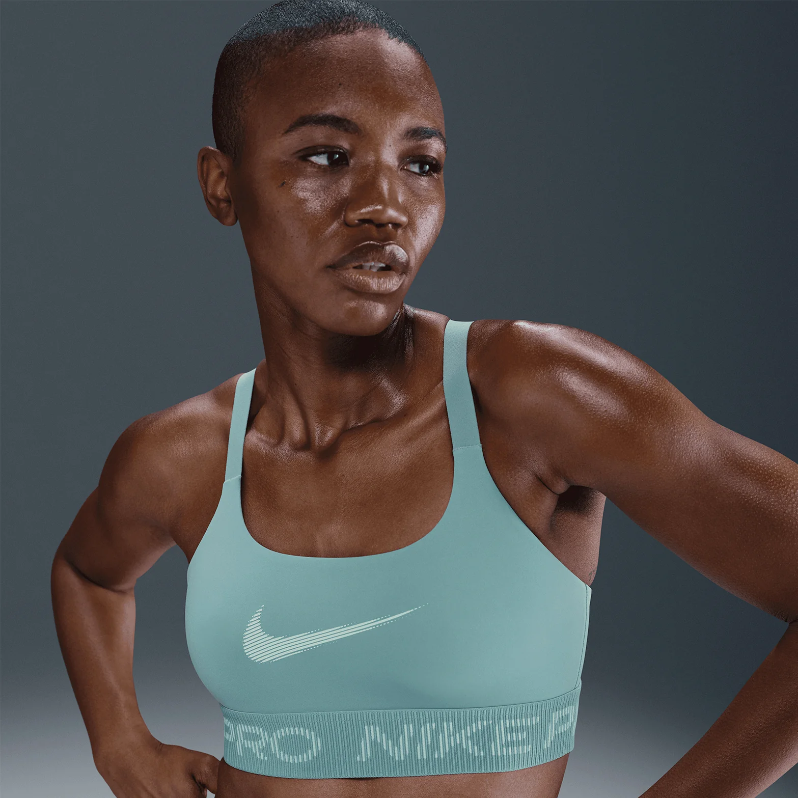 Women's Light-Support Sports Bra Cannon / Mint Foam / White - Image 3