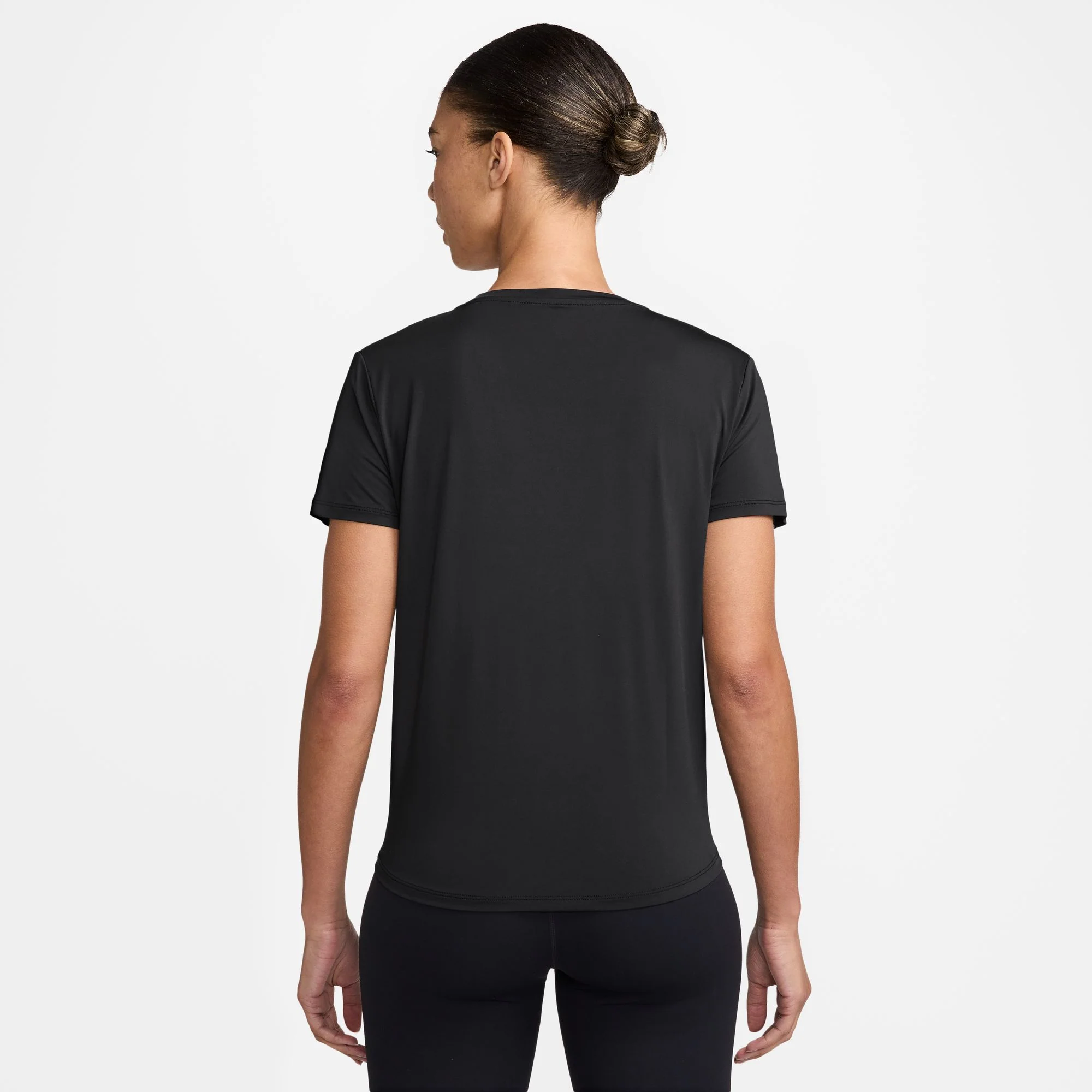 Women's One Dri-FIT Classic Tee Black / White - Image 2