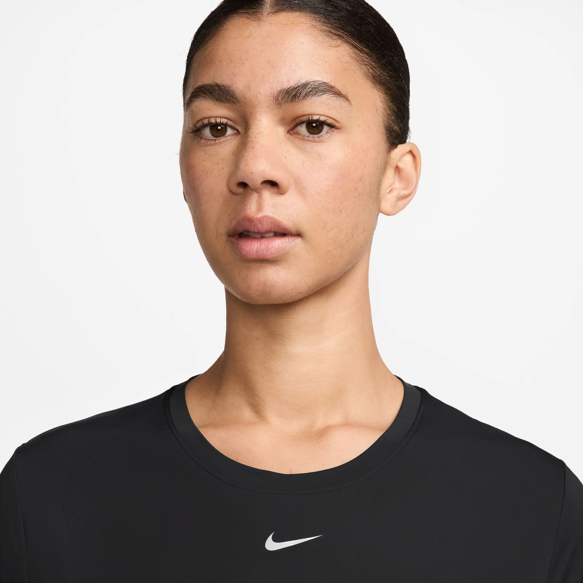 Women's One Dri-FIT Classic Tee Black / White - Image 3