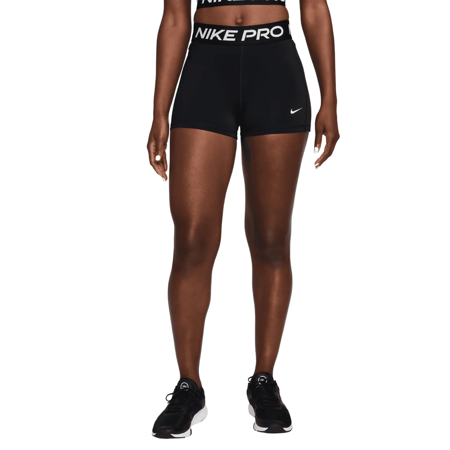 Women's Pro Leak Protection: Period 3 Inch Short Black / White