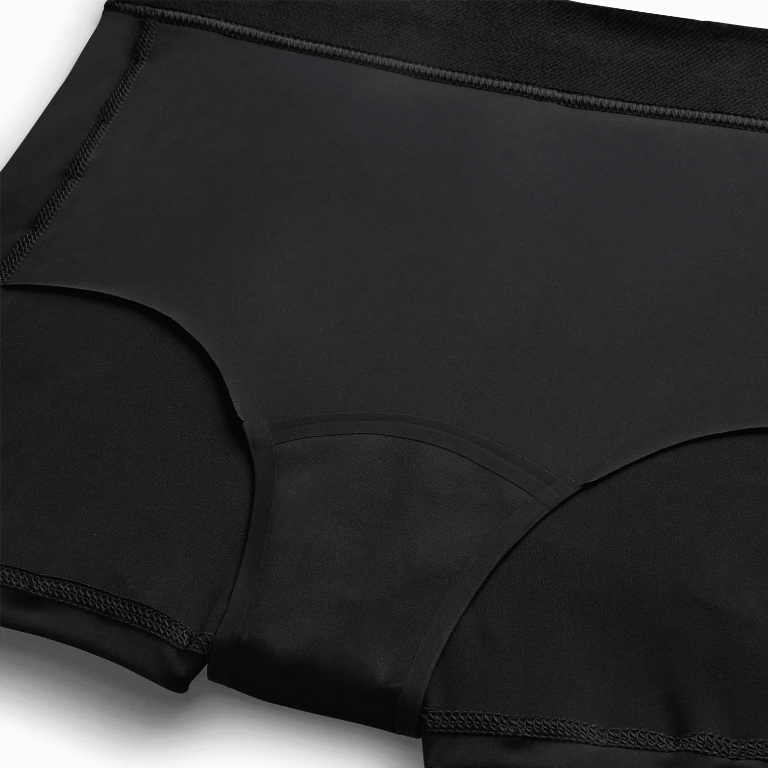 Women's Pro Leak Protection: Period 3 Inch Short Black / White - Image 5
