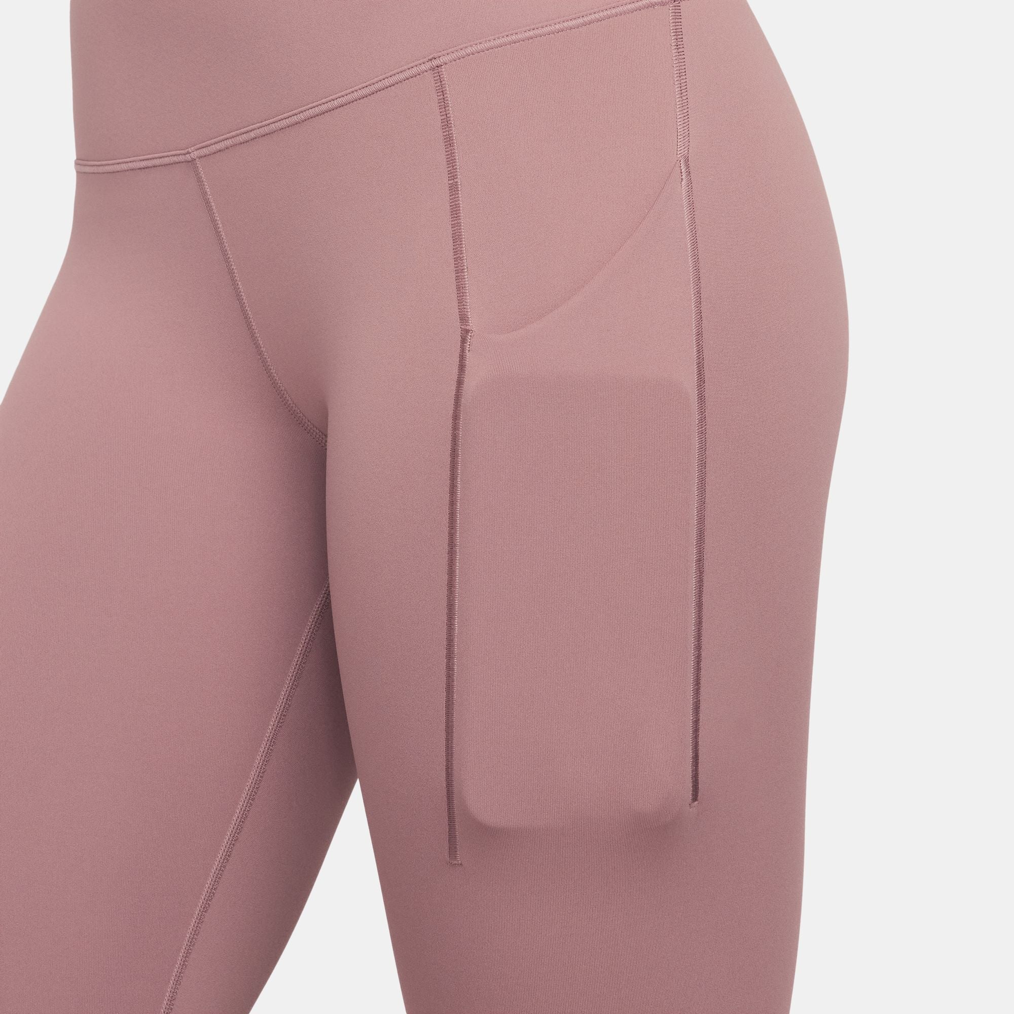 Women's Universa Medium-Support High-Waisted Full Length Leggings Smokey Mauve / Black - Image 7