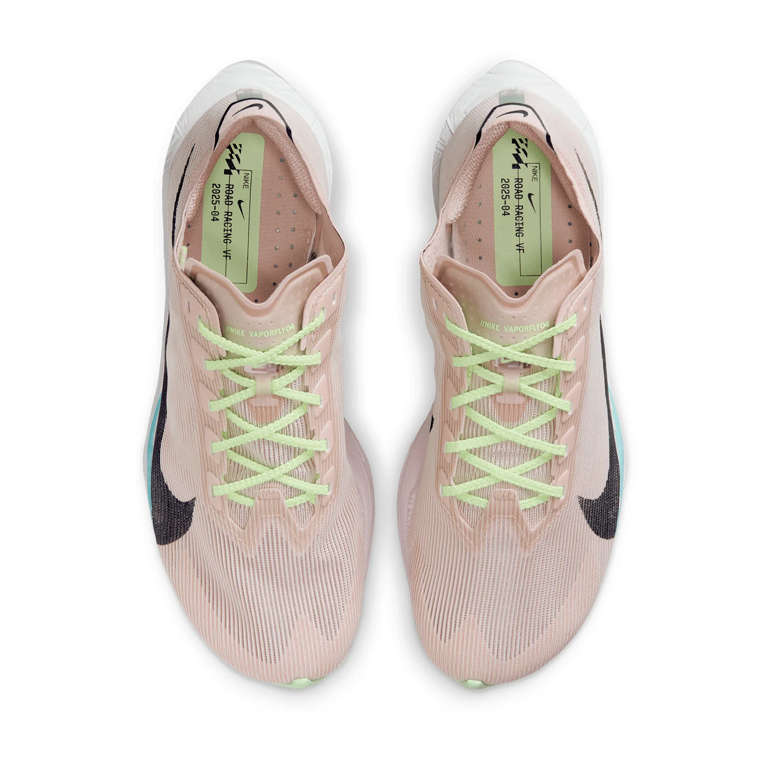 Women's Vaporfly 4 Running Shoes Silt Red / Black / Barely Volt / Pearl Pink - Image 3