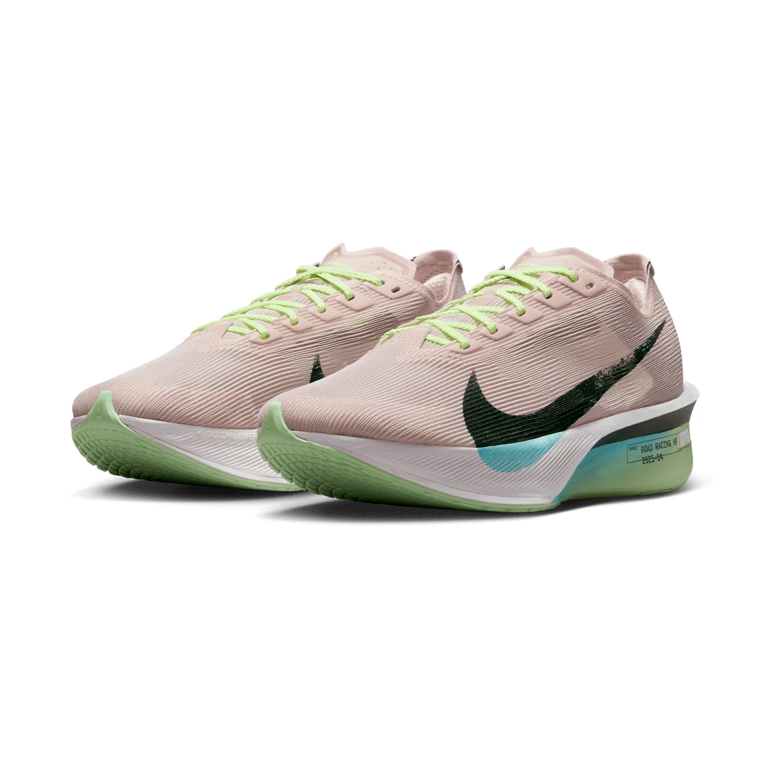 Women's Vaporfly 4 Running Shoes Silt Red / Black / Barely Volt / Pearl Pink - Image 6