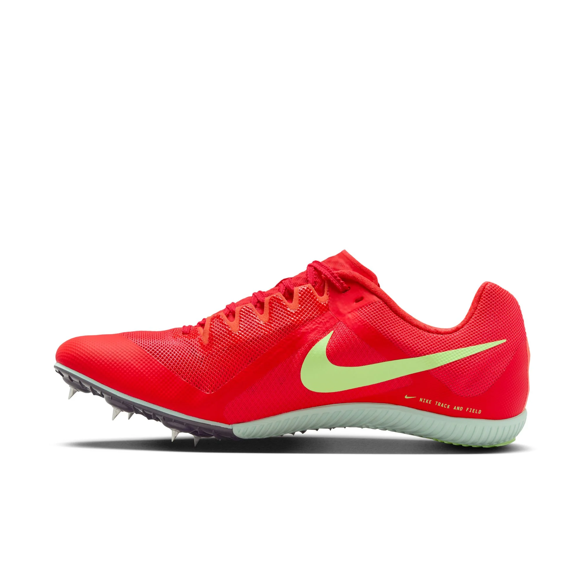 Nike Zoom Rival Multi-Event Running Spikes Bright Crimson / Washed Coral / Lime Blast - Image 5