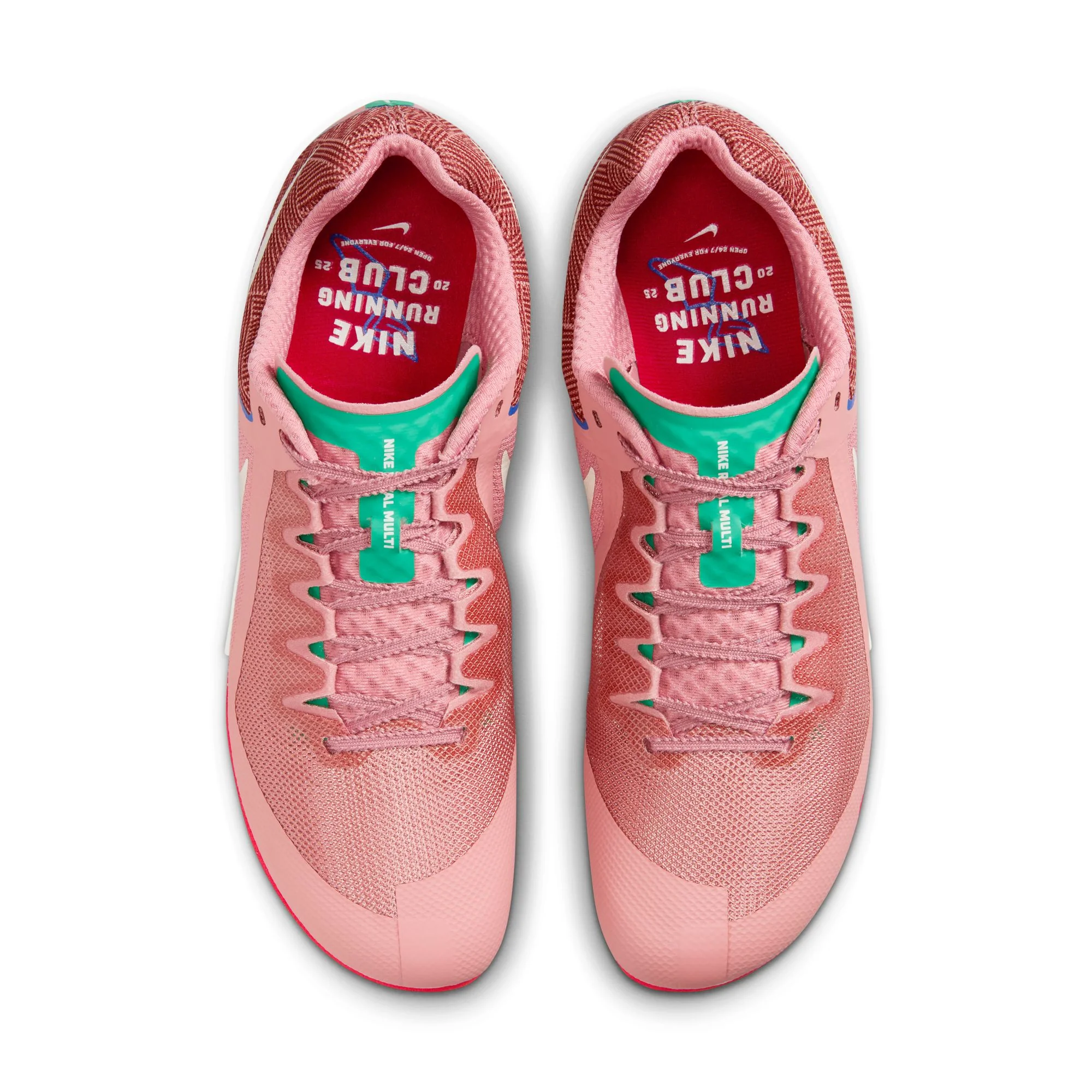 Zoom Rival Multi Running Spikes Red Stardust / Pale Ivory / Malachite - Image 4