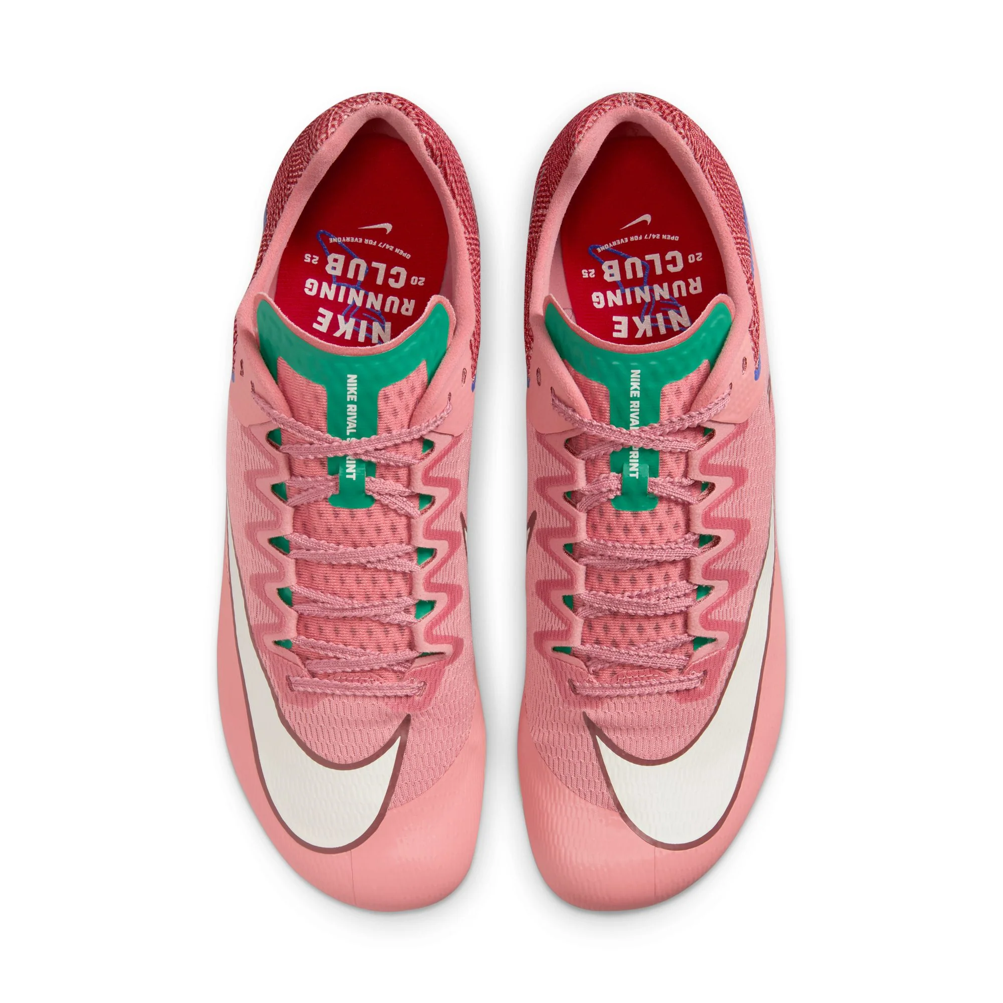 Nike Zoom Rival Sprint Running Spikes Red Stardust / Stadium Green / University Red / Pale Ivory - Image 4