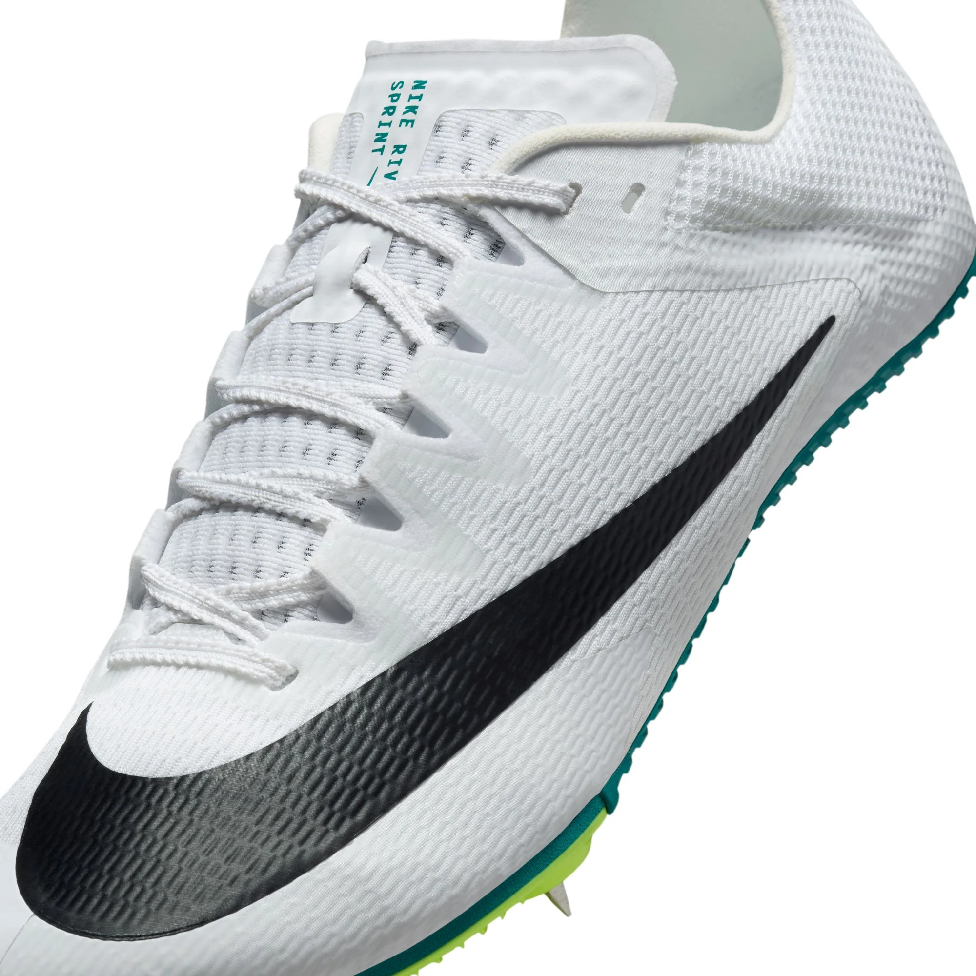 Nike Zoom Rival Sprint Running Spikes White / Bright Spruce / Vapor Green / Black - Image 7