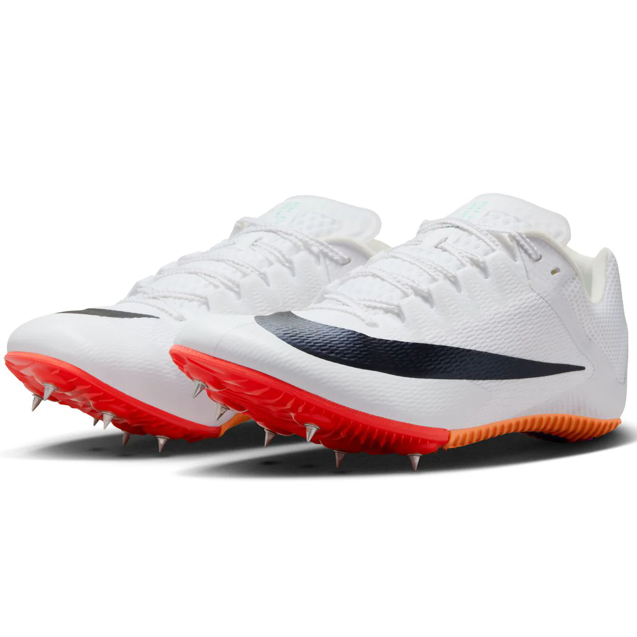 Zoom Rival Sprint Running Spikes White / Obsidian / Bright Crimson / Hyper Turquoise - Image 5