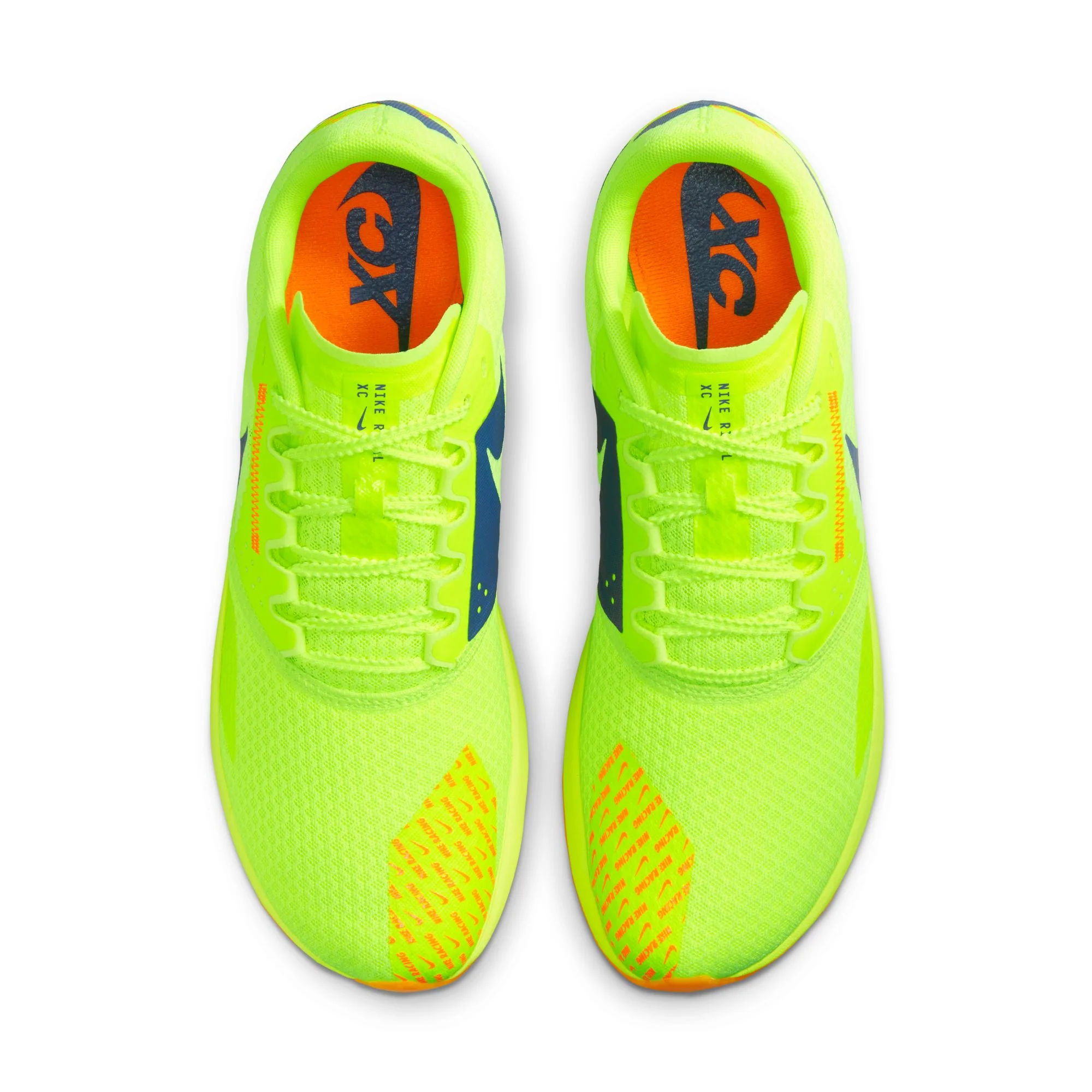 Nike Zoom Rival XC 6 Running Spikes Volt / Concord / Total Orange - Image 4