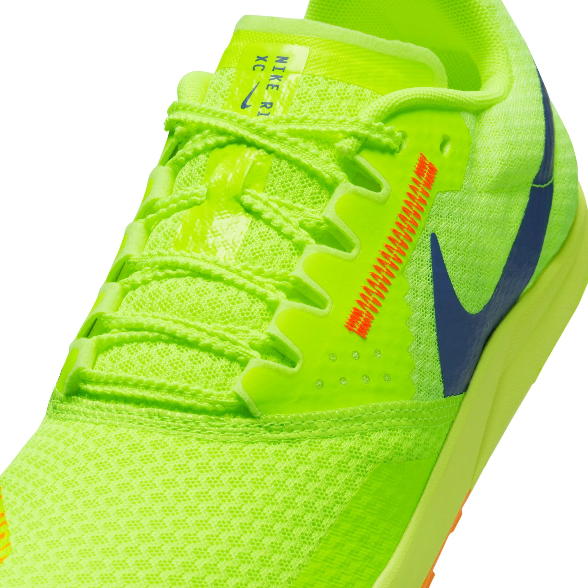 Nike Zoom Rival XC 6 Running Spikes Volt / Concord / Total Orange - Image 8