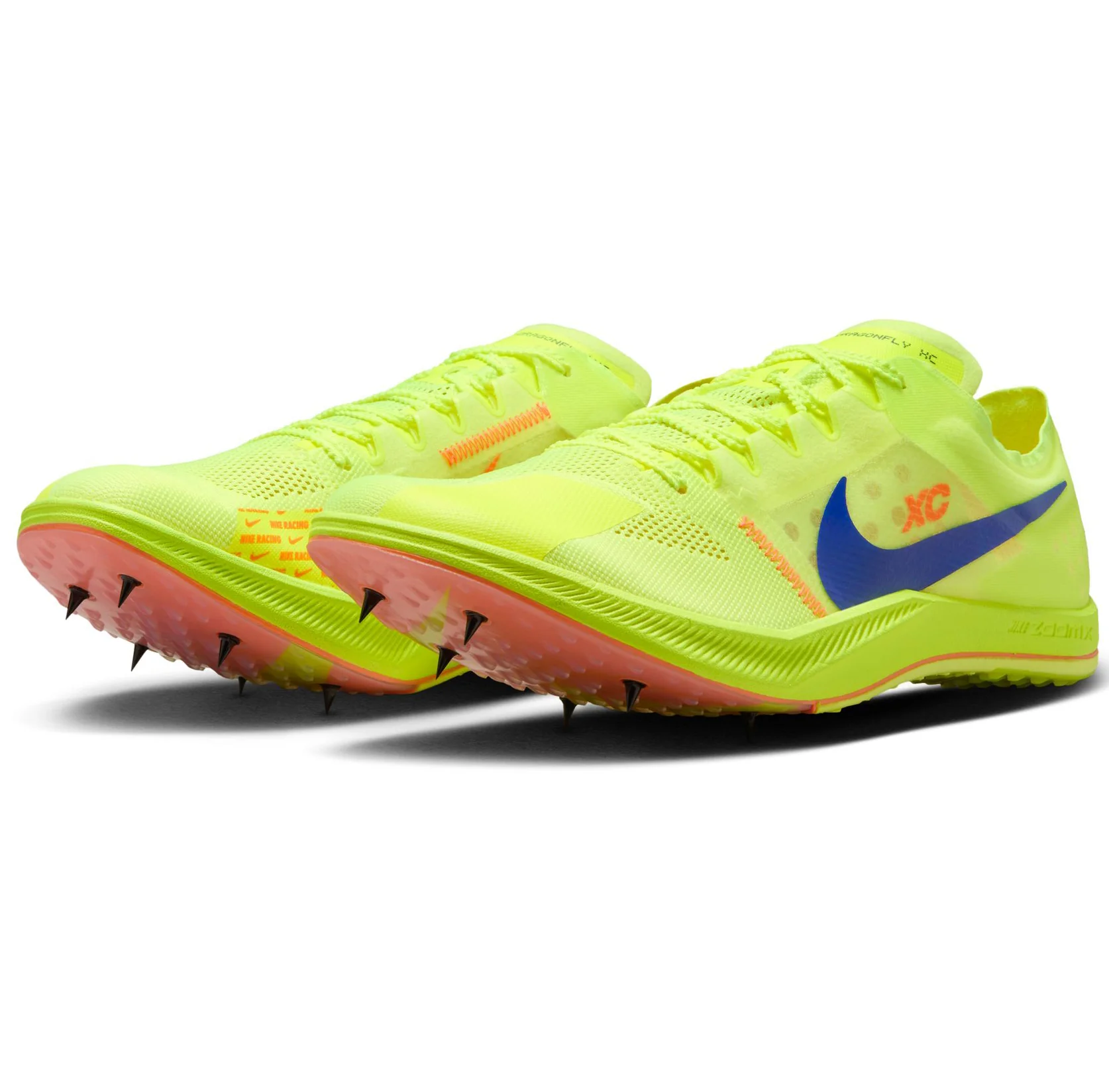 Nike ZoomX Dragonfly XC Running Spikes Volt / Total Orange / Concord - Image 3