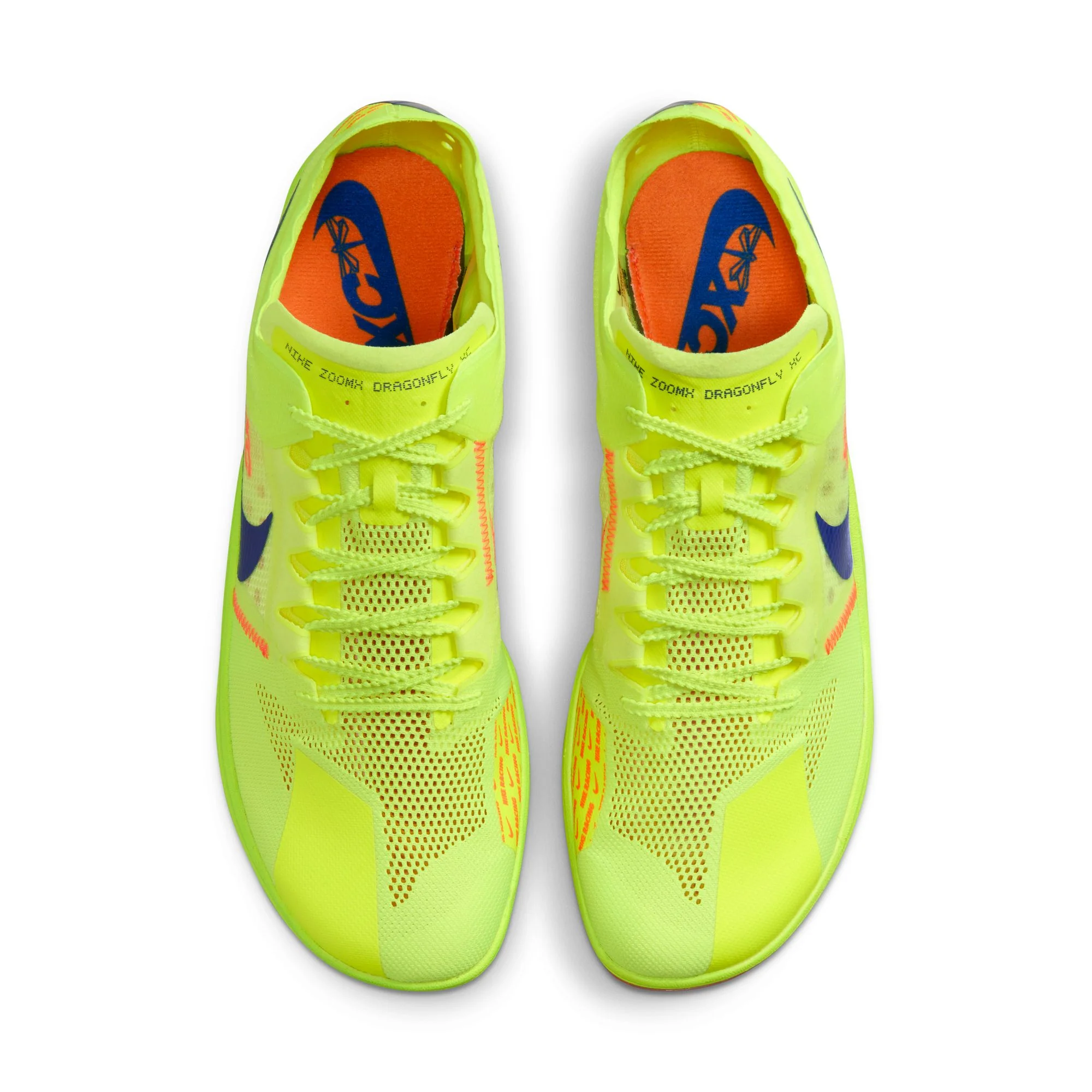 Nike ZoomX Dragonfly XC Running Spikes Volt / Total Orange / Concord - Image 5