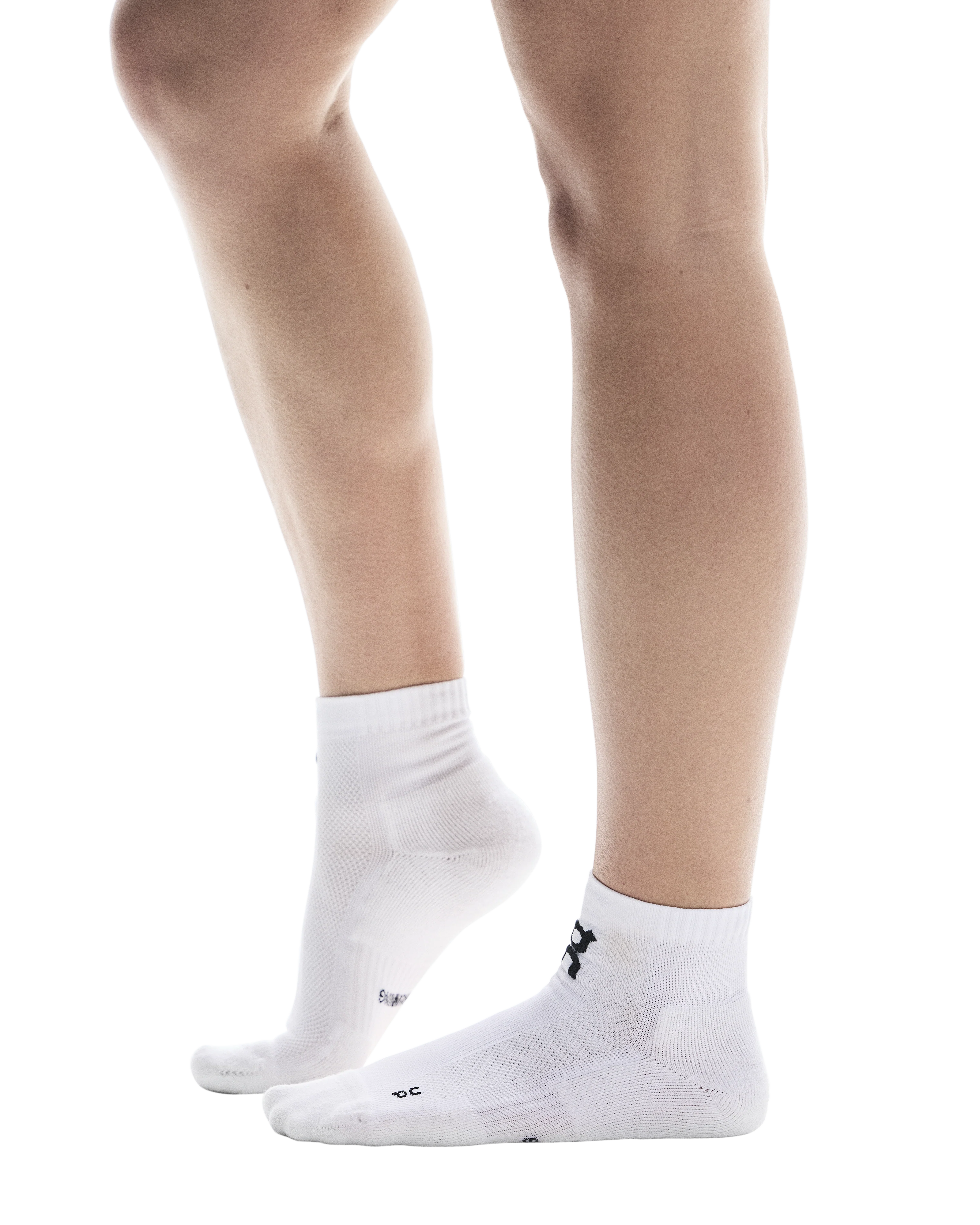 Core Run Mid Socks 2 Pack White - Image 2