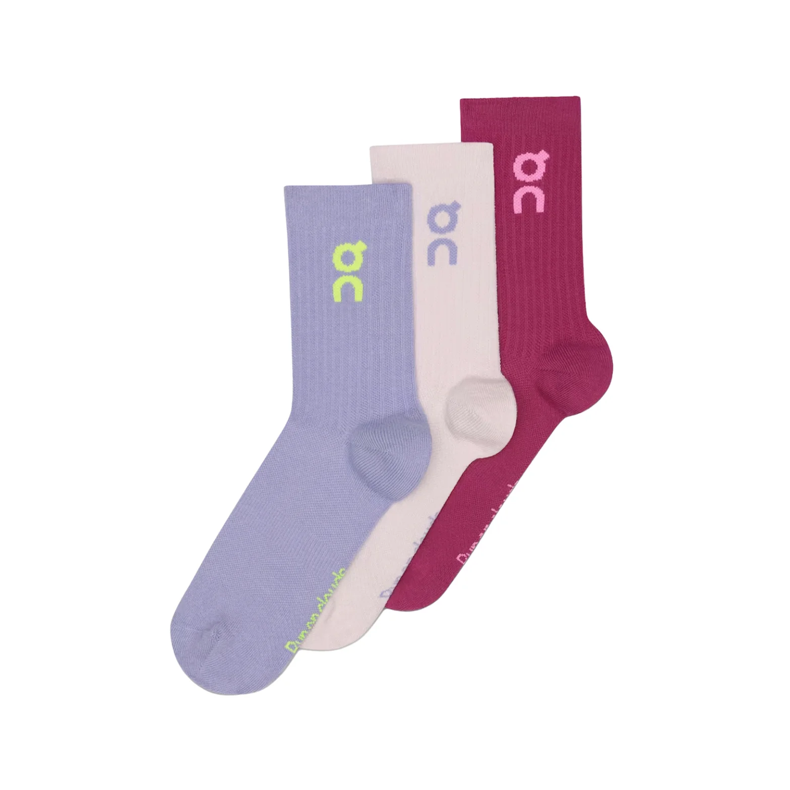 Logo Socks High 3 Pack Orchid / Comet