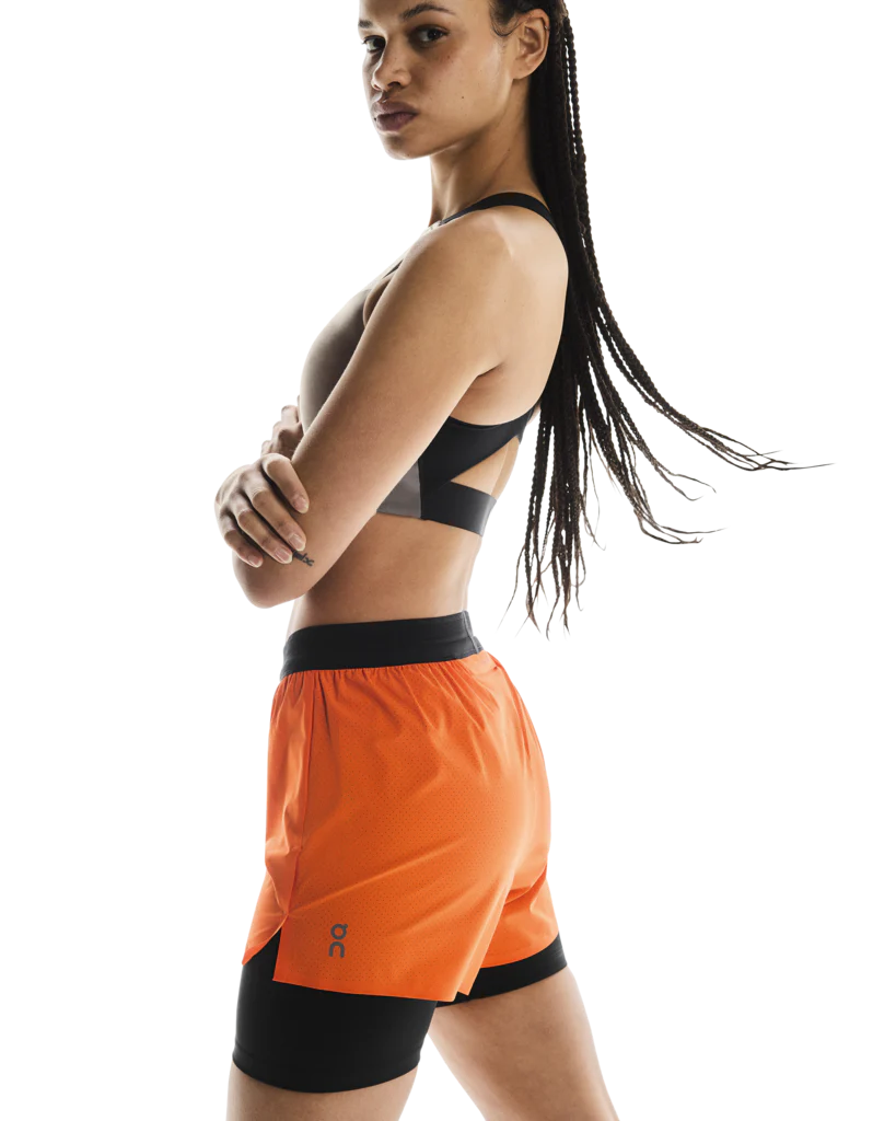 Women's 3 Inch Performance 2 in 1 Shorts Flame - Image 5