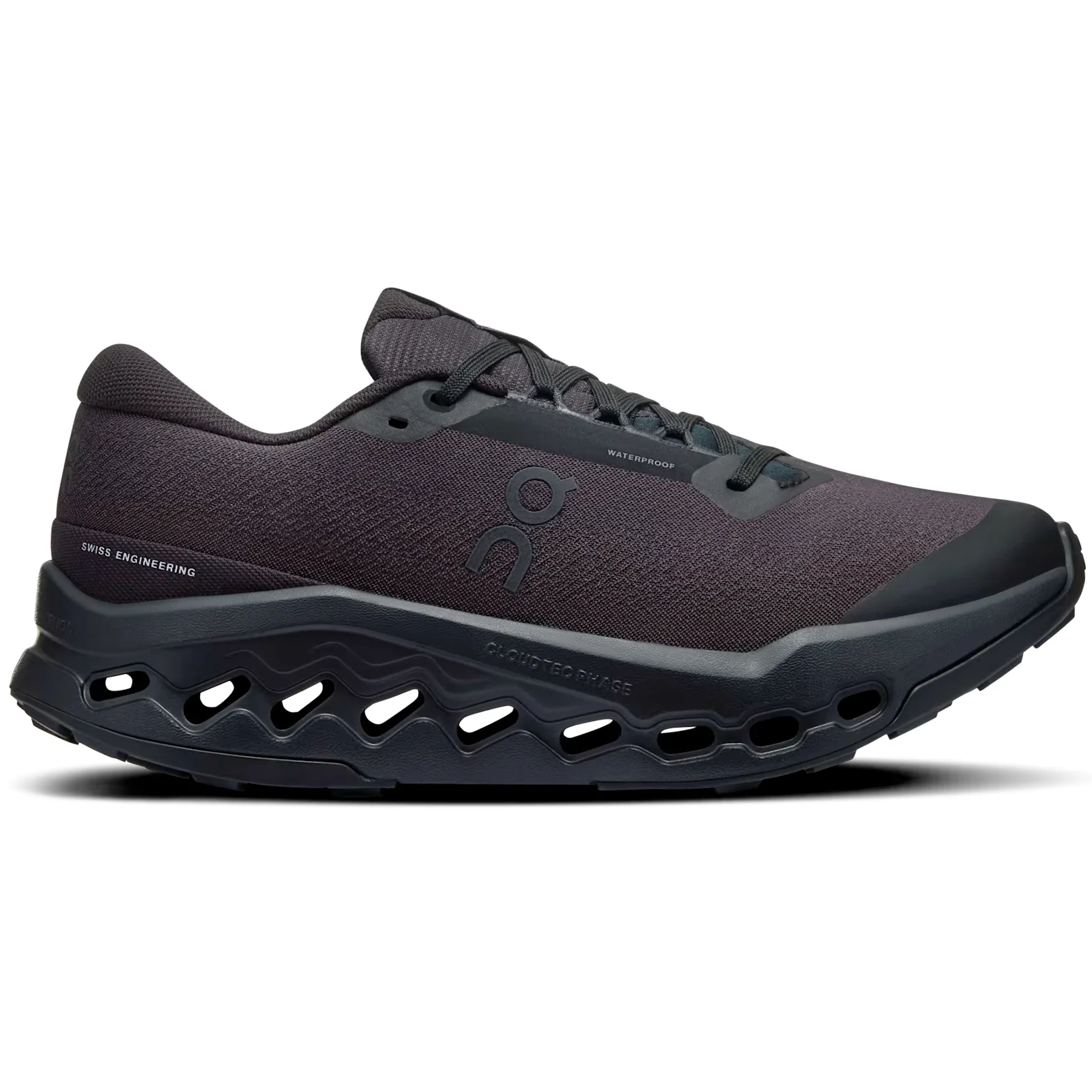 Women's Cloudsurfer Trail 2 Waterproof Running Shoes Black / Black
