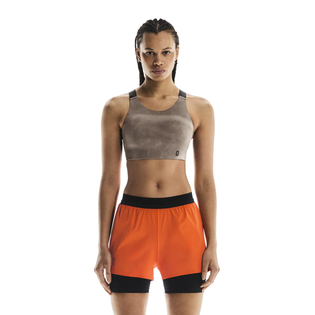 On Women's Performance Bra AOP Cinder / Black