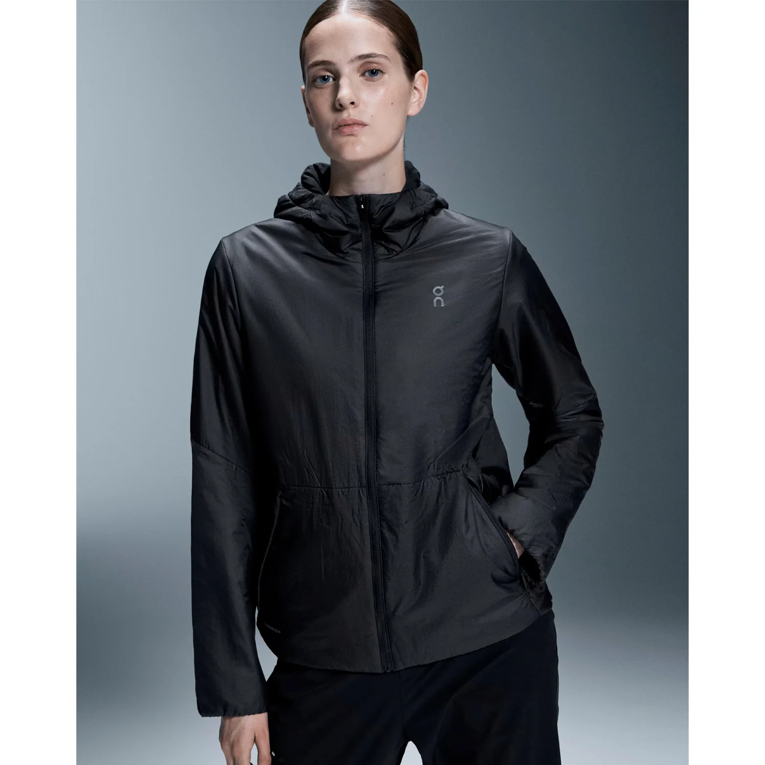 Women's Trek Jacket Insulated Black - Image 3