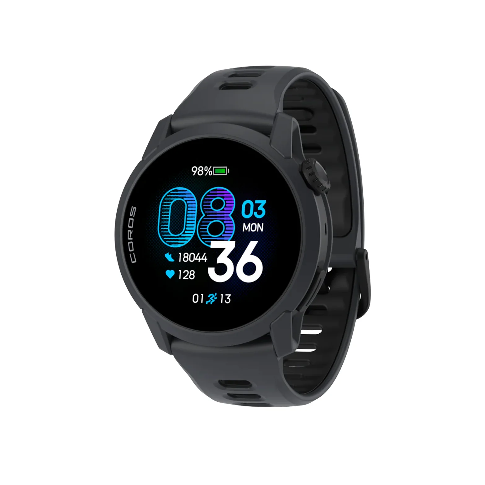 Pace 4 Silicone Strap GPS Sport Watch Black - Image 2