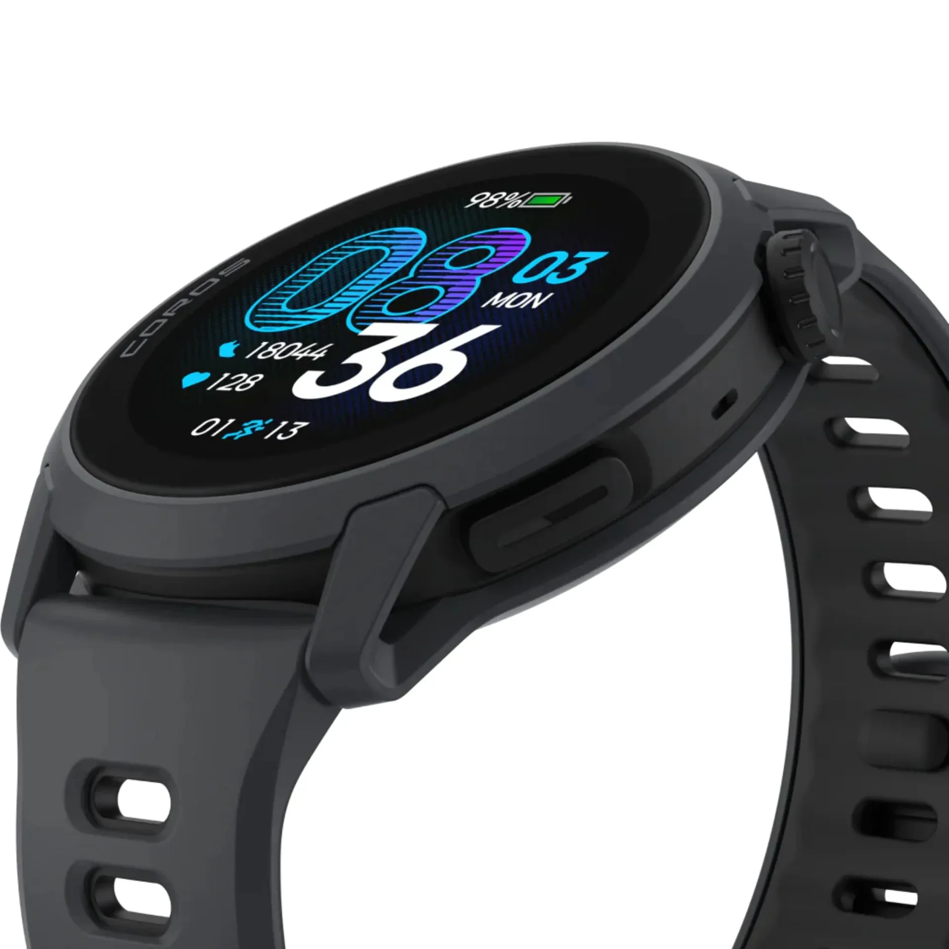 Pace 4 Silicone Strap GPS Sport Watch Black - Image 3