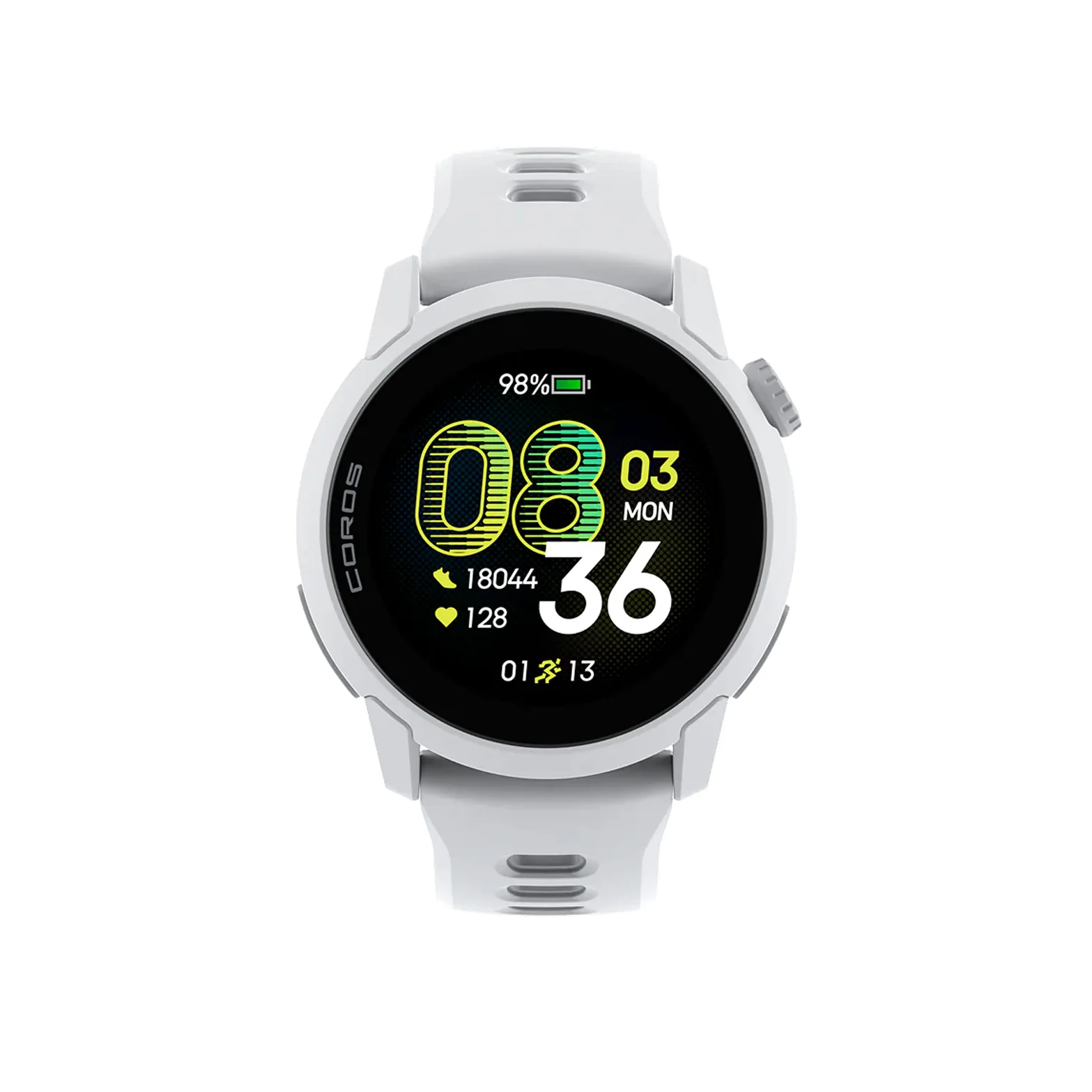 Pace 4 Silicone Strap GPS Sport Watch White