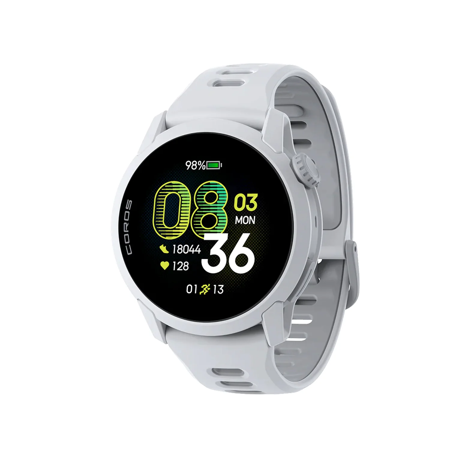 Pace 4 Silicone Strap GPS Sport Watch White - Image 2