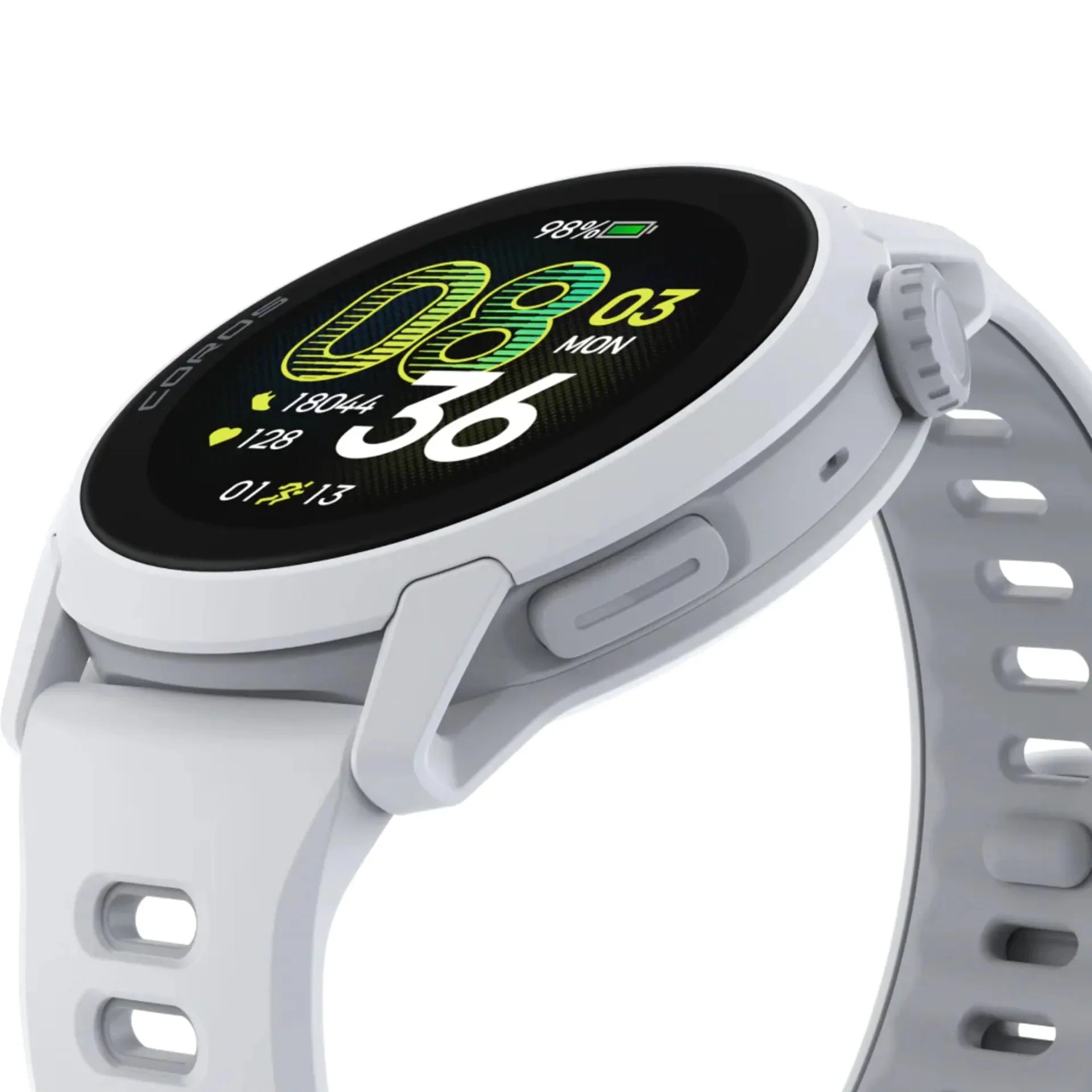 Pace 4 Silicone Strap GPS Sport Watch White - Image 3