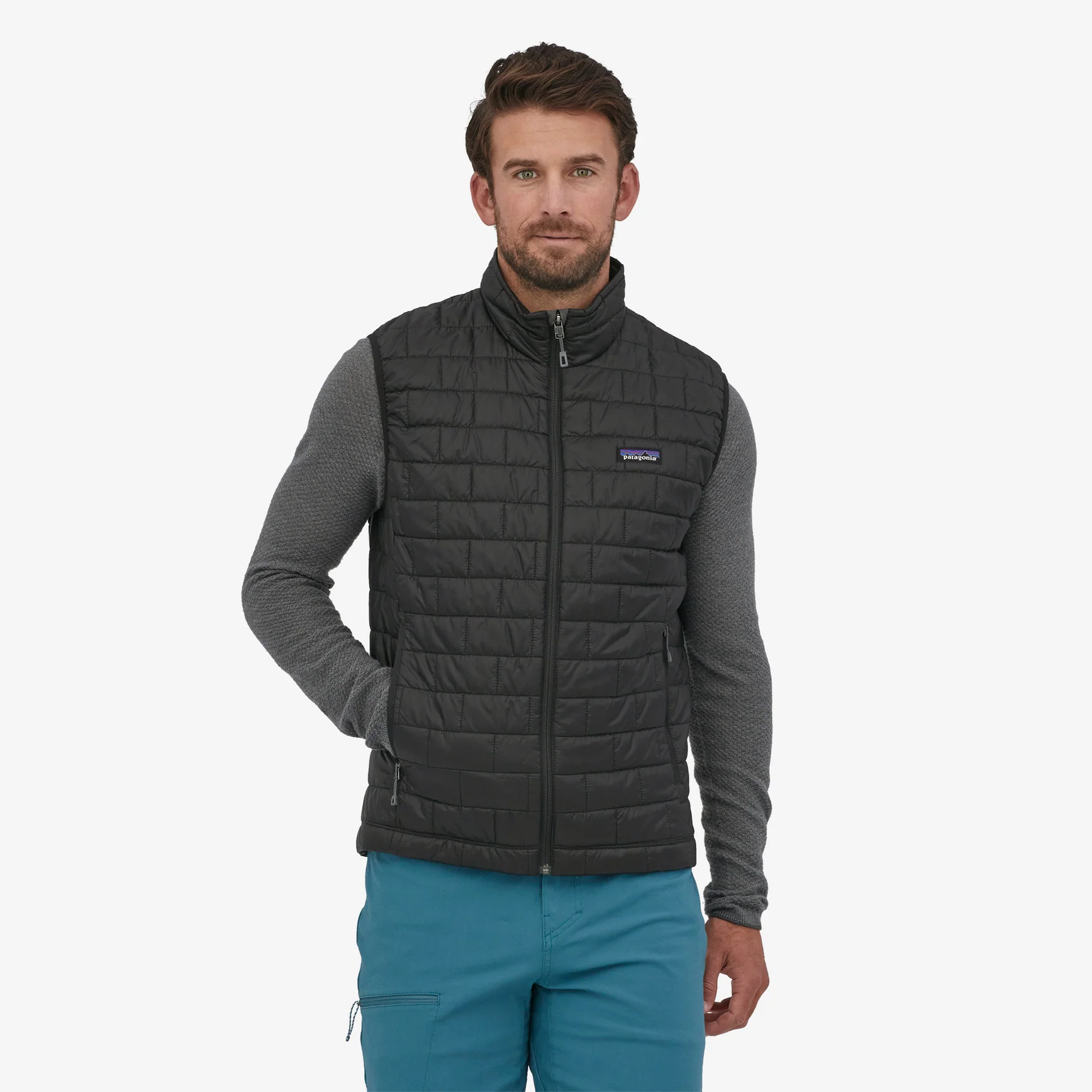 Men's Nano Puff Vest Black - Image 3