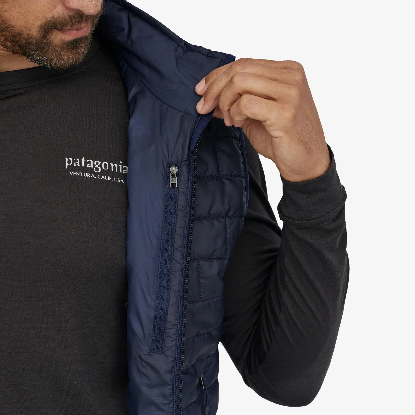 Men's Nano Puff Vest Black - Image 4