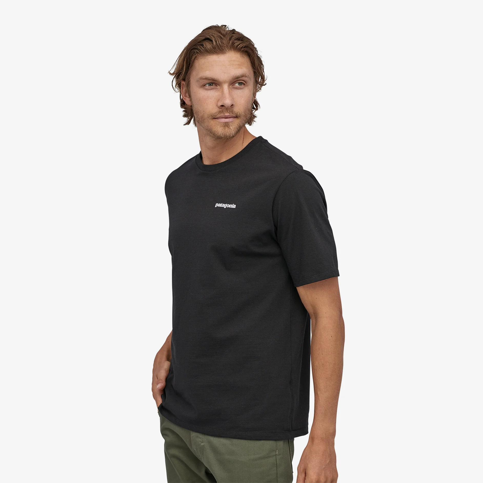 Men's P-6 Logo Responsibili Tee Black - Image 2