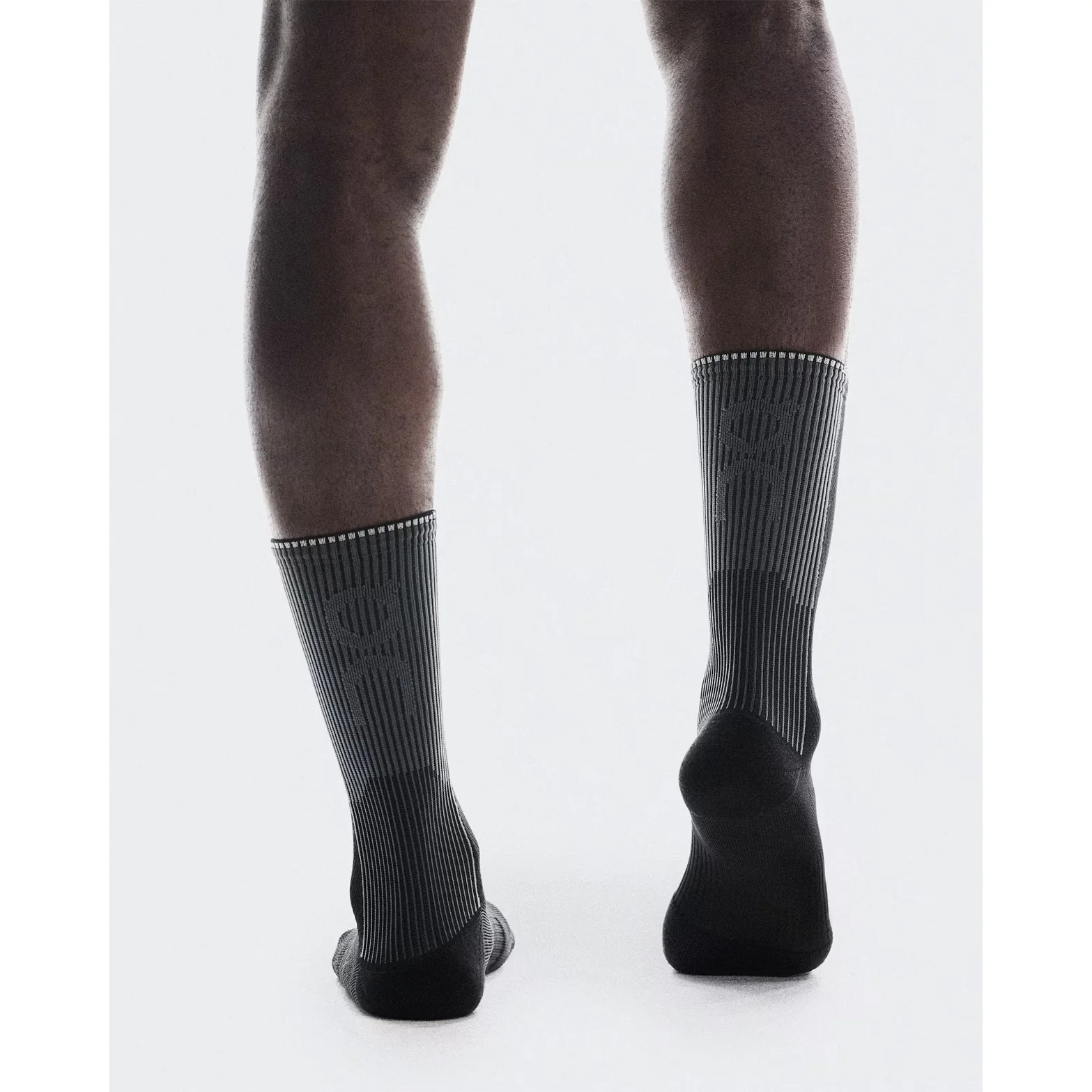Performance Run Sock High Black / Eclipse - Image 4