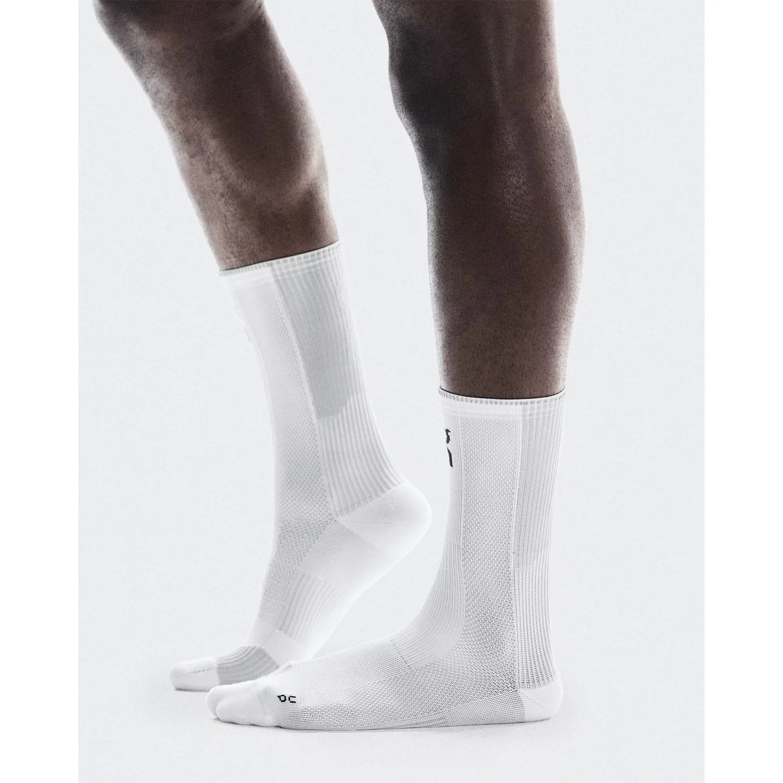 Performance Run Sock High White / Glacier - Image 3