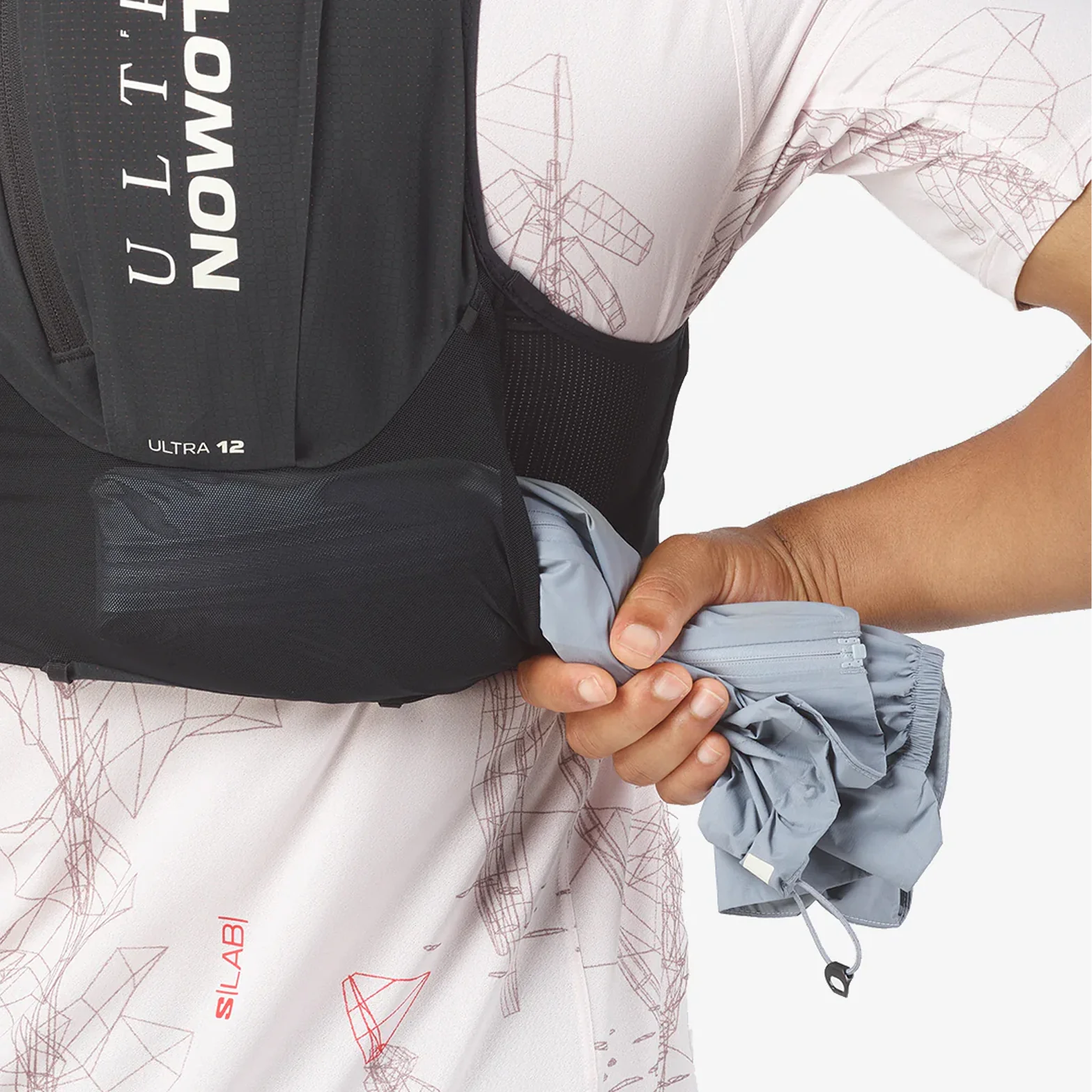 S/Lab Ultra 12 Set Running Vest Black - Image 4