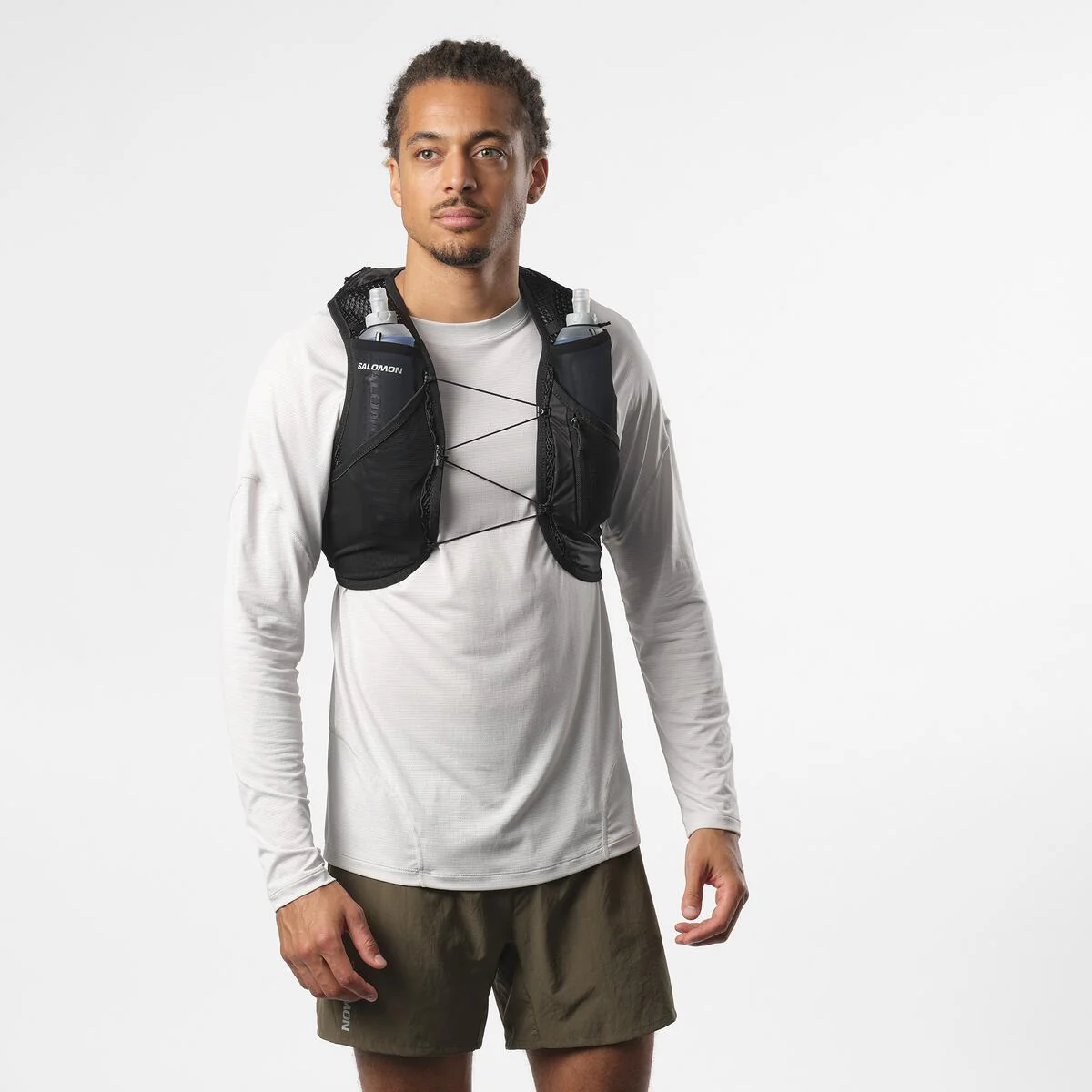 Salomon Active Skin 8 Set Running Vest Black / Metal - Image 6