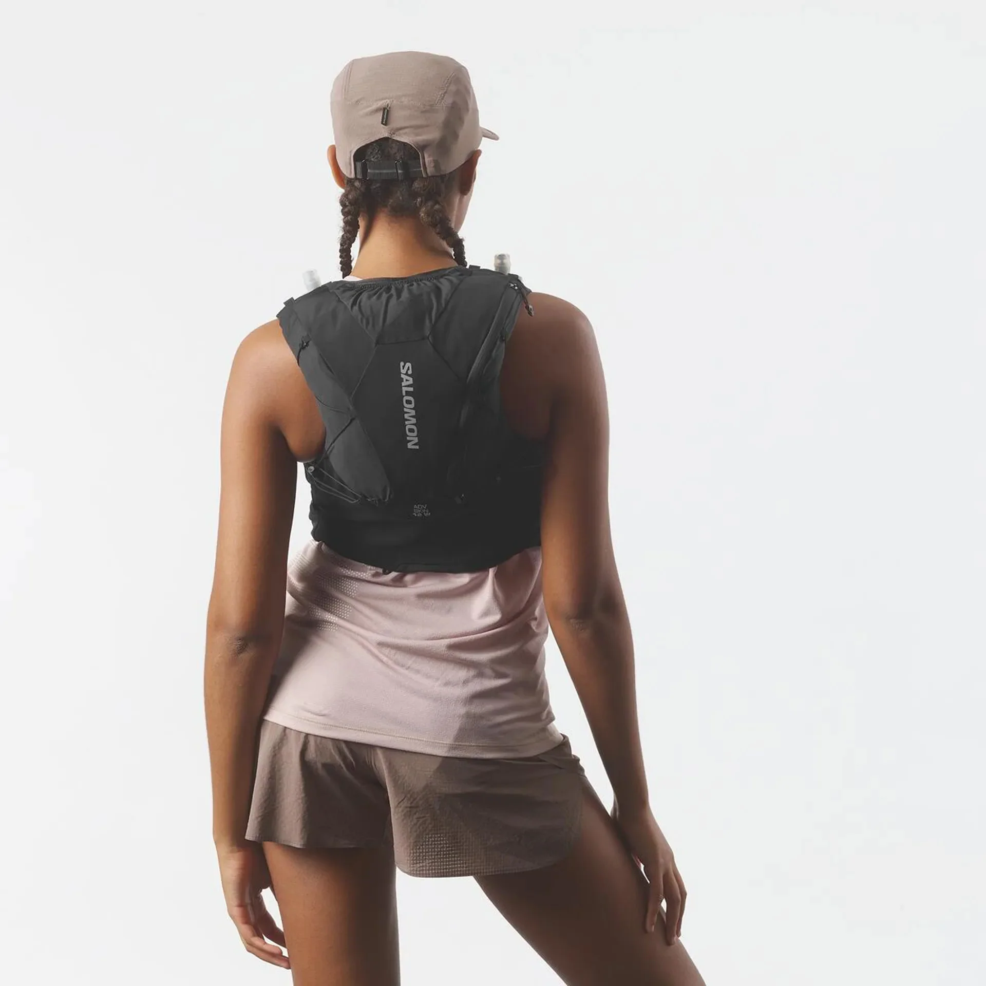 Women's Advance Skin 12 Set Running Vest Black / Asphalt - Image 3