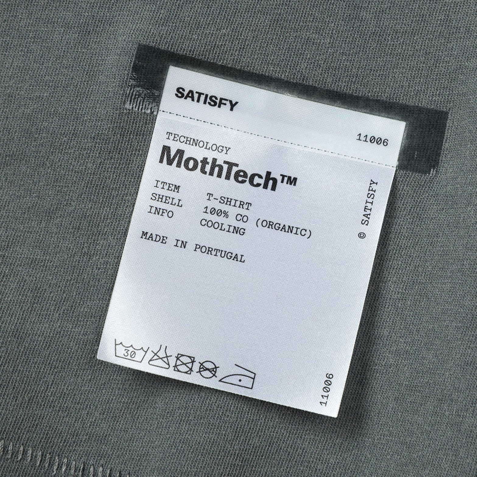 MothTech Tee Faded Black - Image 3