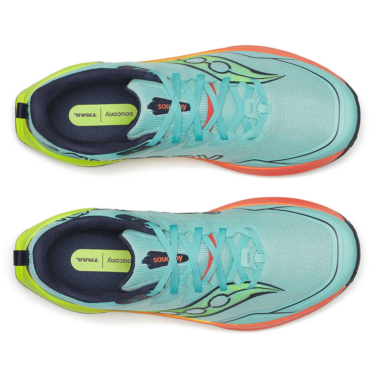 Men's Peregrine 16 Trail Running Shoe Splash / Citron - Image 3