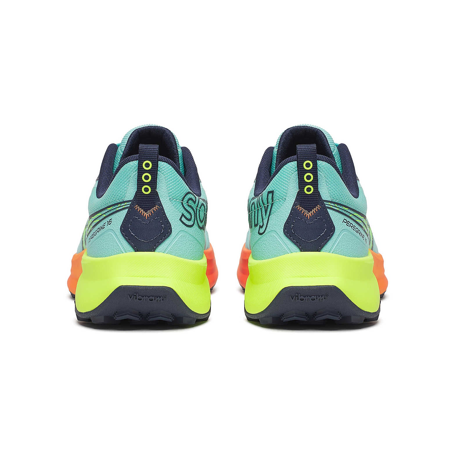Men's Peregrine 16 Trail Running Shoe Splash / Citron - Image 5