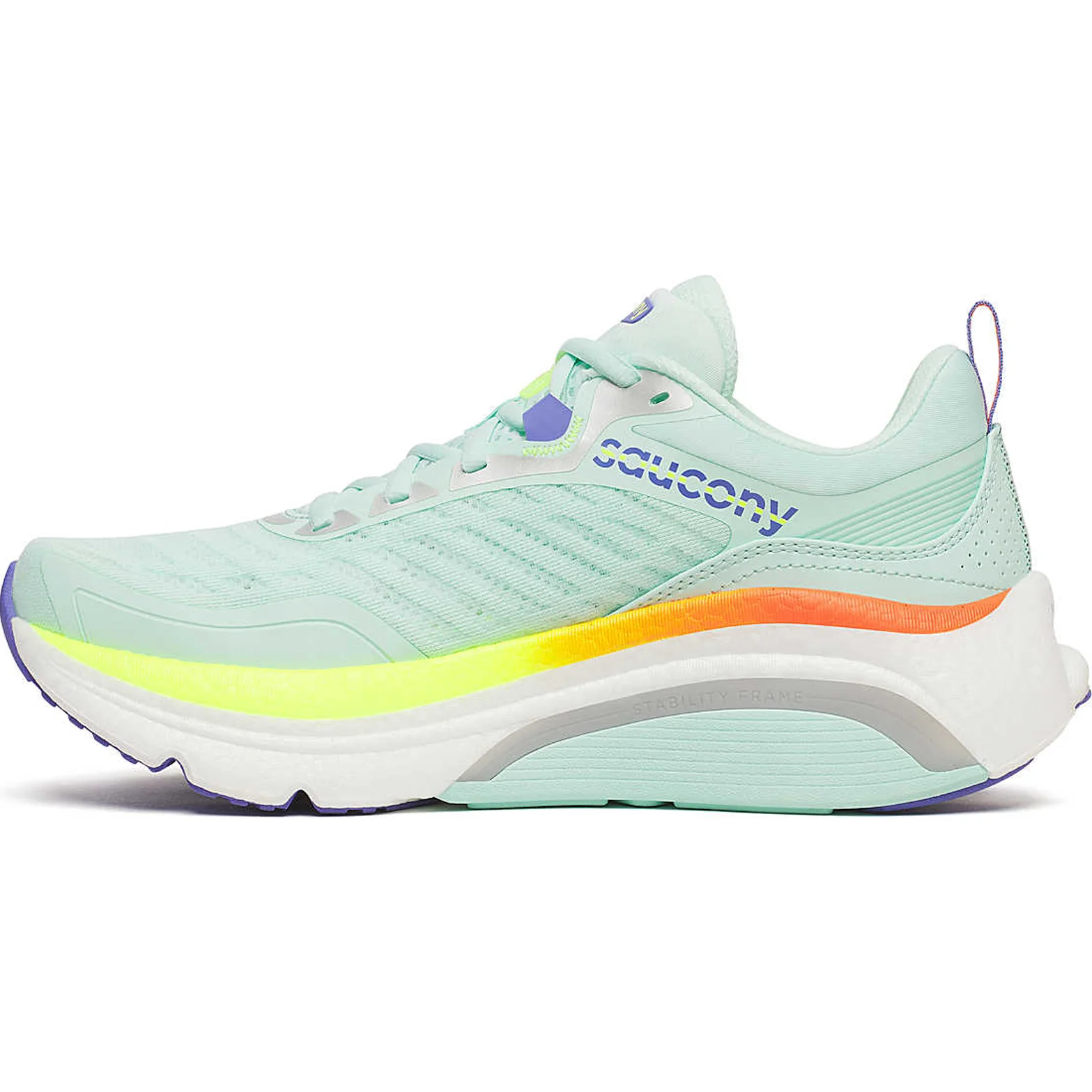 Women's Omni 23 ST Running Shoes Aqua / Citron - Image 2