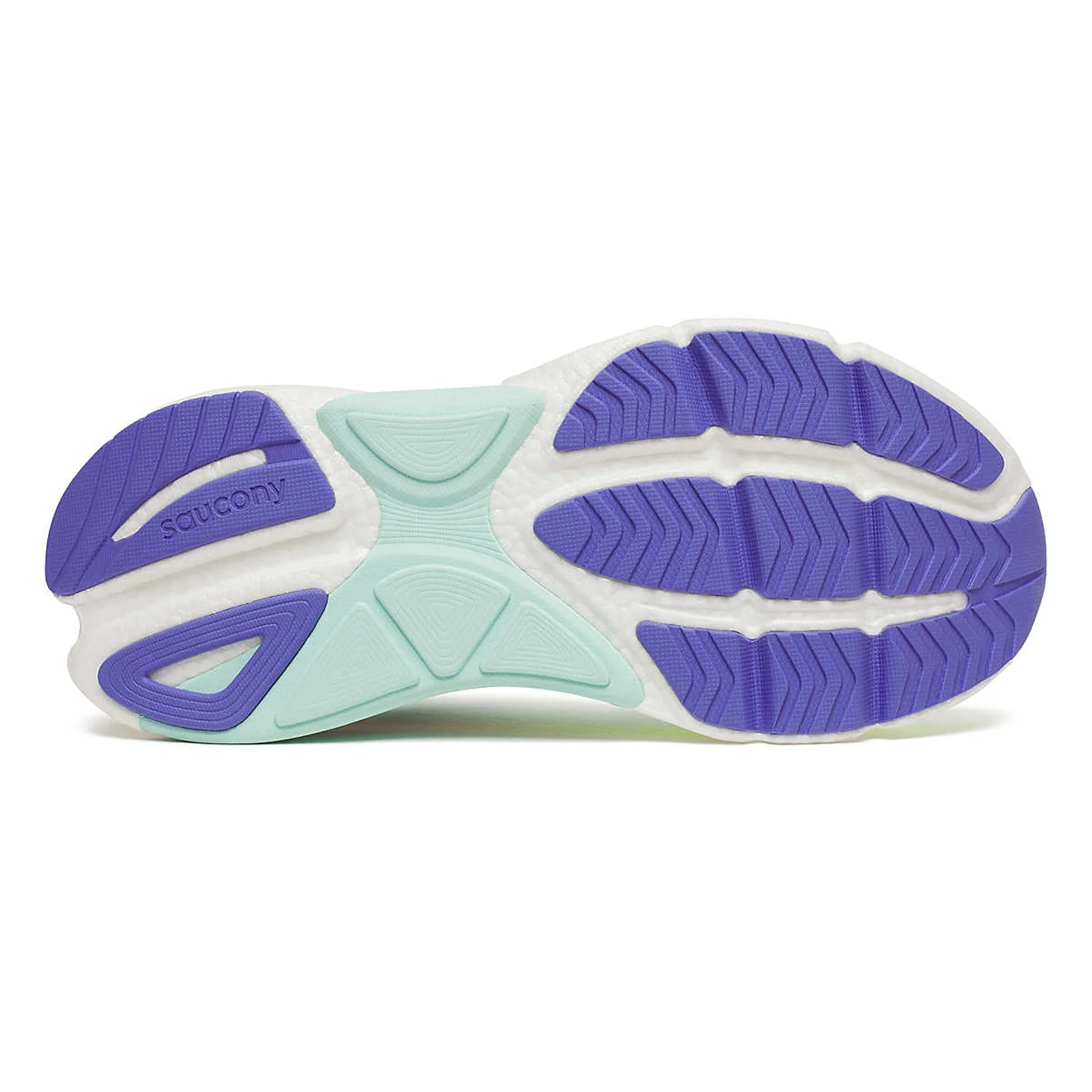 Women's Omni 23 ST Running Shoes Aqua / Citron - Image 4