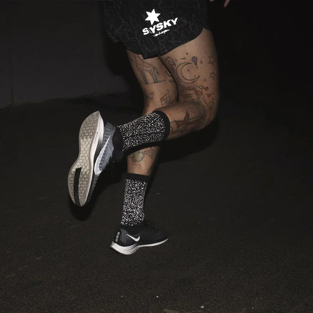 SAYSKY Reflective Combat High Socks Black - Image 3